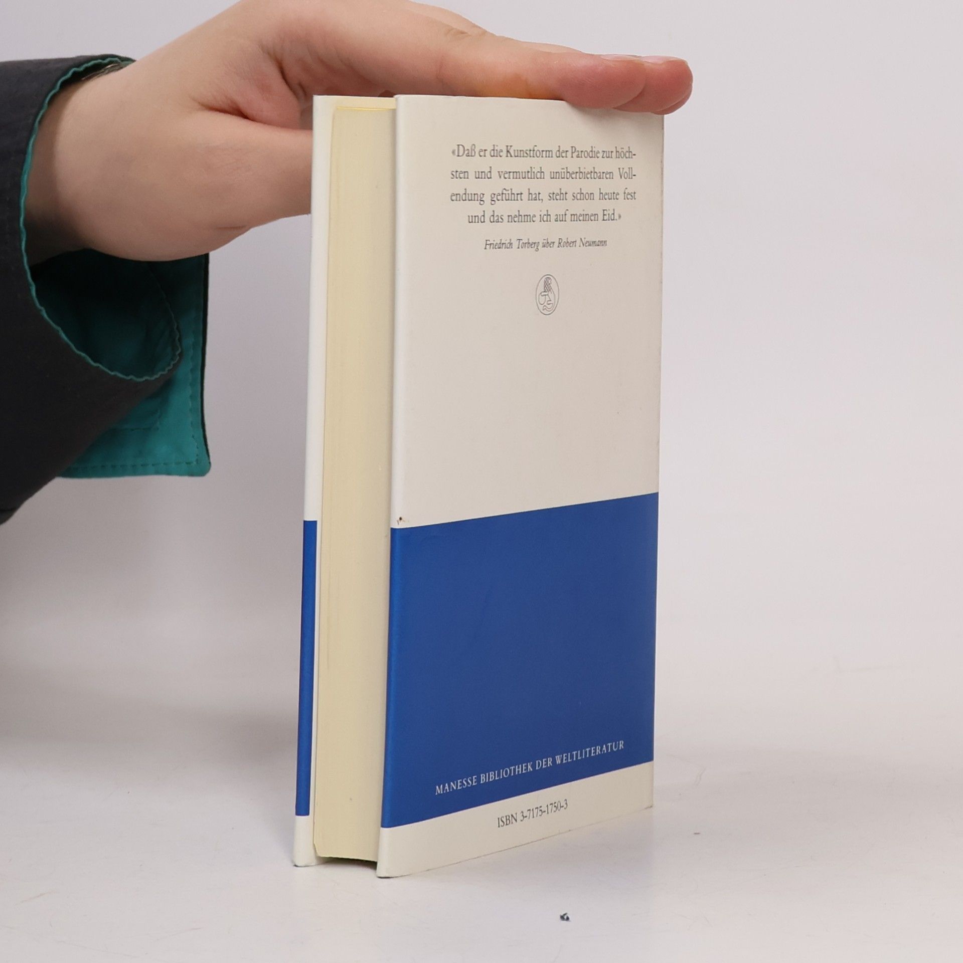 Robert Neumann Manesse Bibliothek der Weltliteratur: Meisterparodien