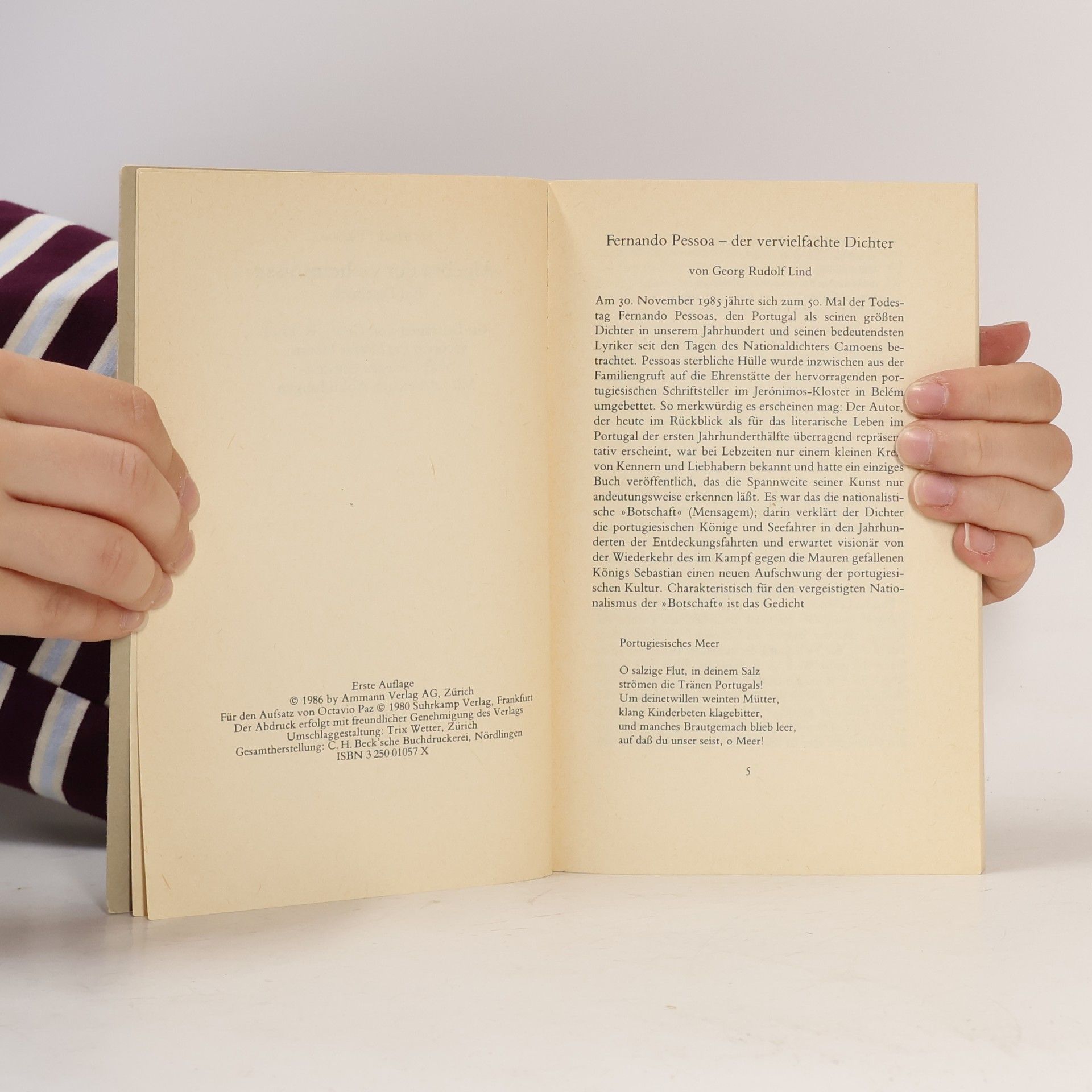 Fernando Pessoa Algebra der Geheimnisse