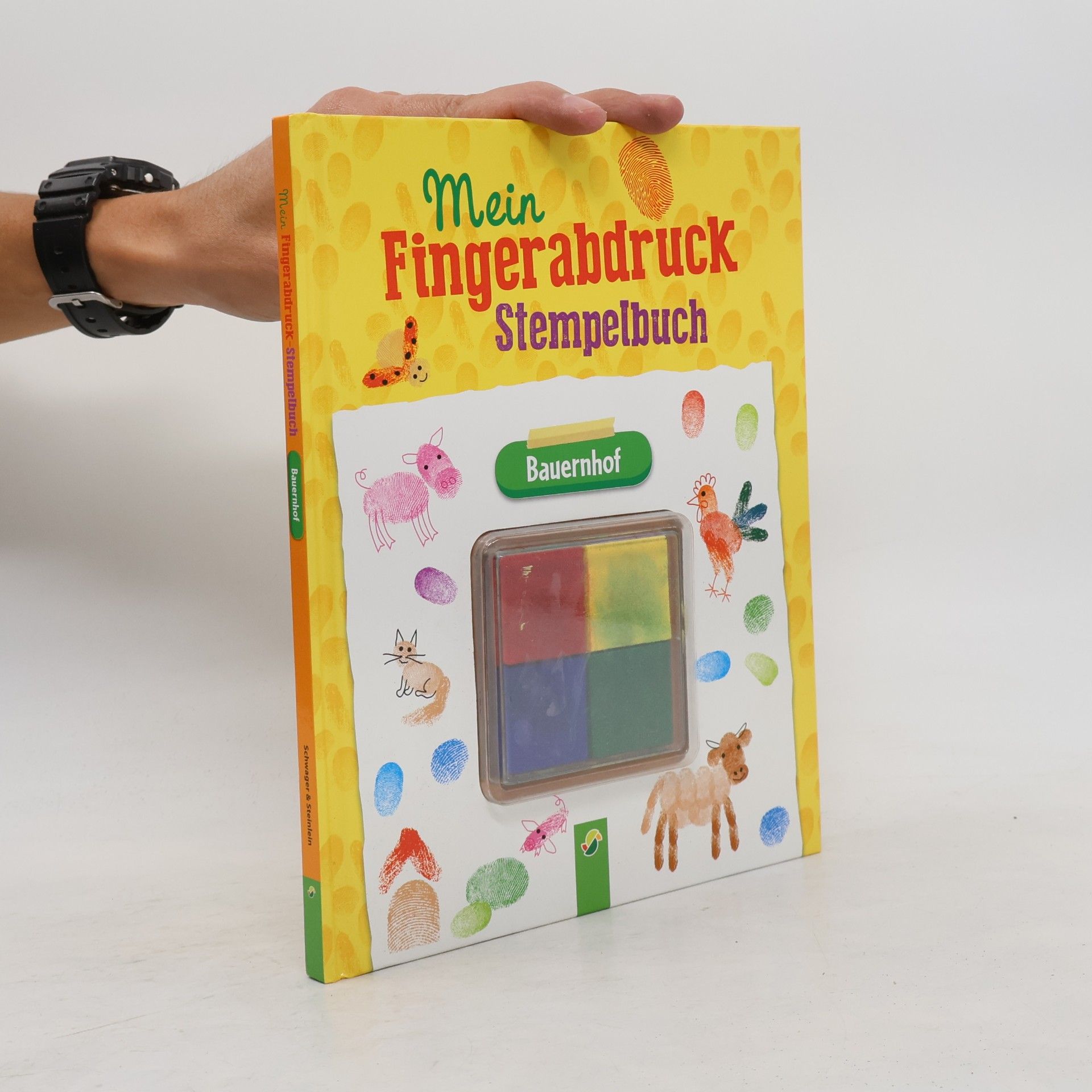 Mein Fingerabdruck Stempelbuch. Bauernhof