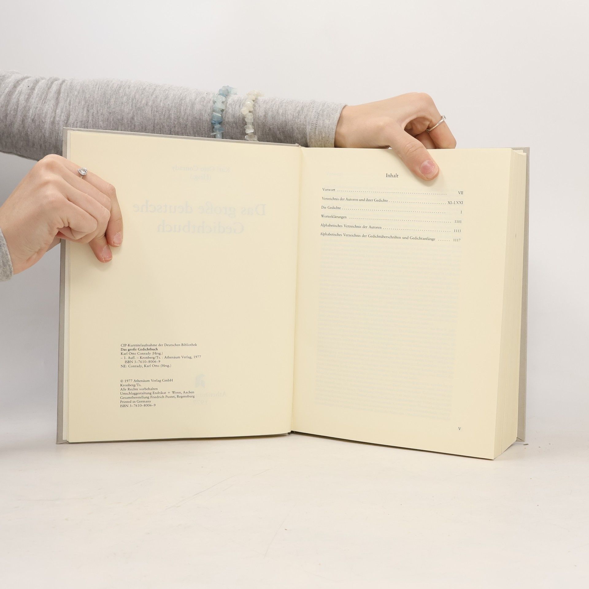 Karl Otto Conrady Das Grosse deutsche Gedichtbuch