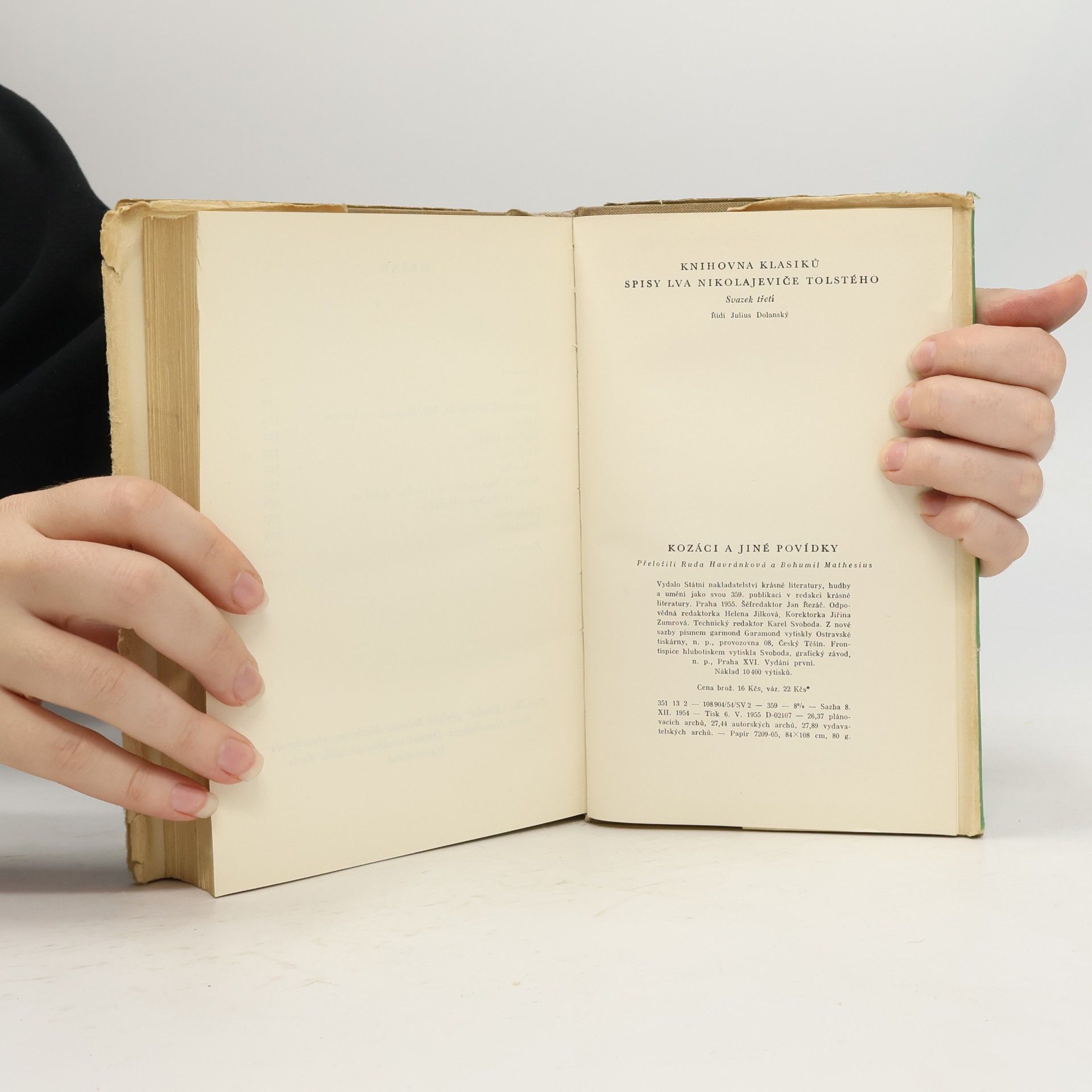 Lew Nikolajewitsch Tolstoi Kozáci a jiné povídky