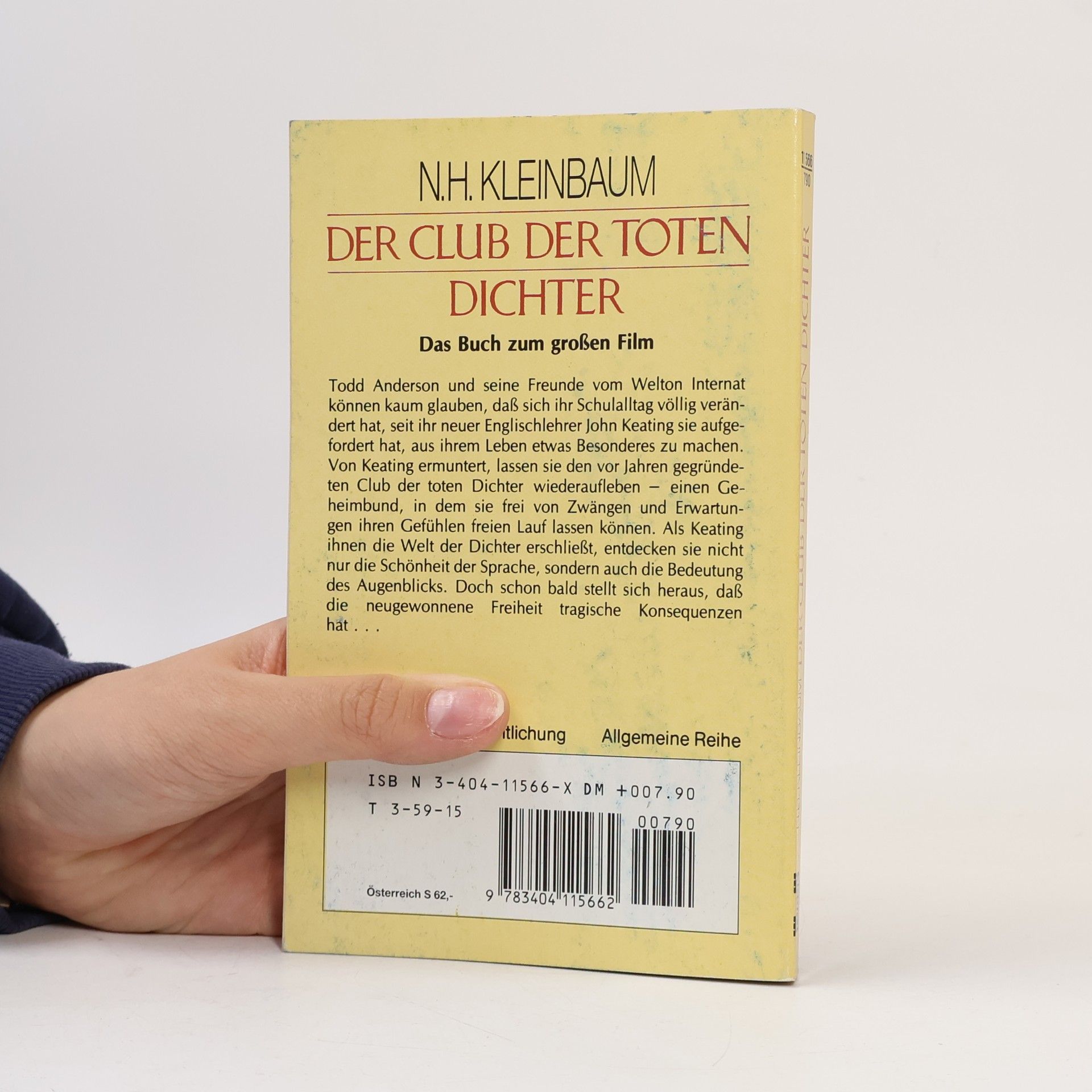 Nancy H. Kleinbaum Der club der toten dichter