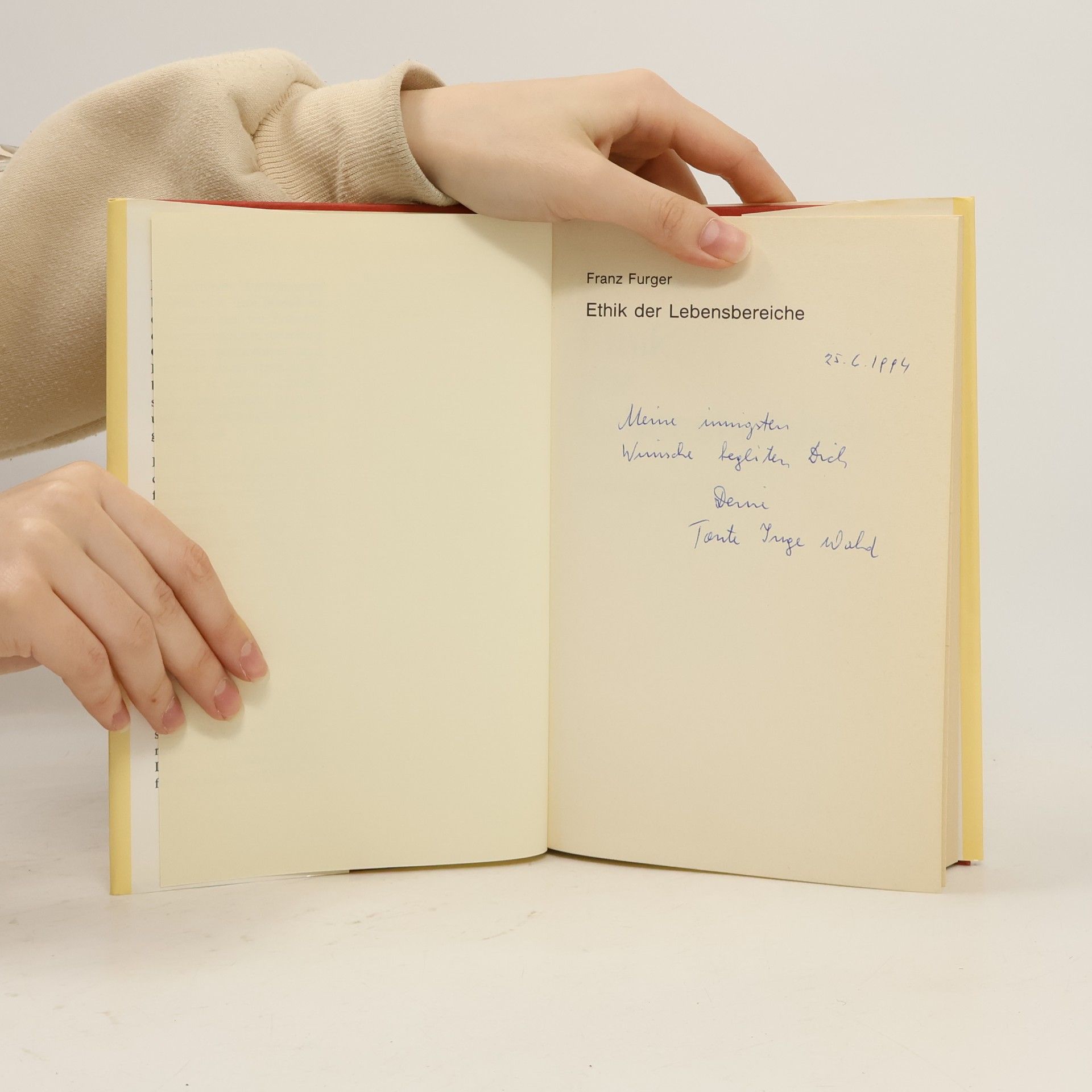 Franz Furger Ethik der Lebensbereiche. Entscheidungshilfen