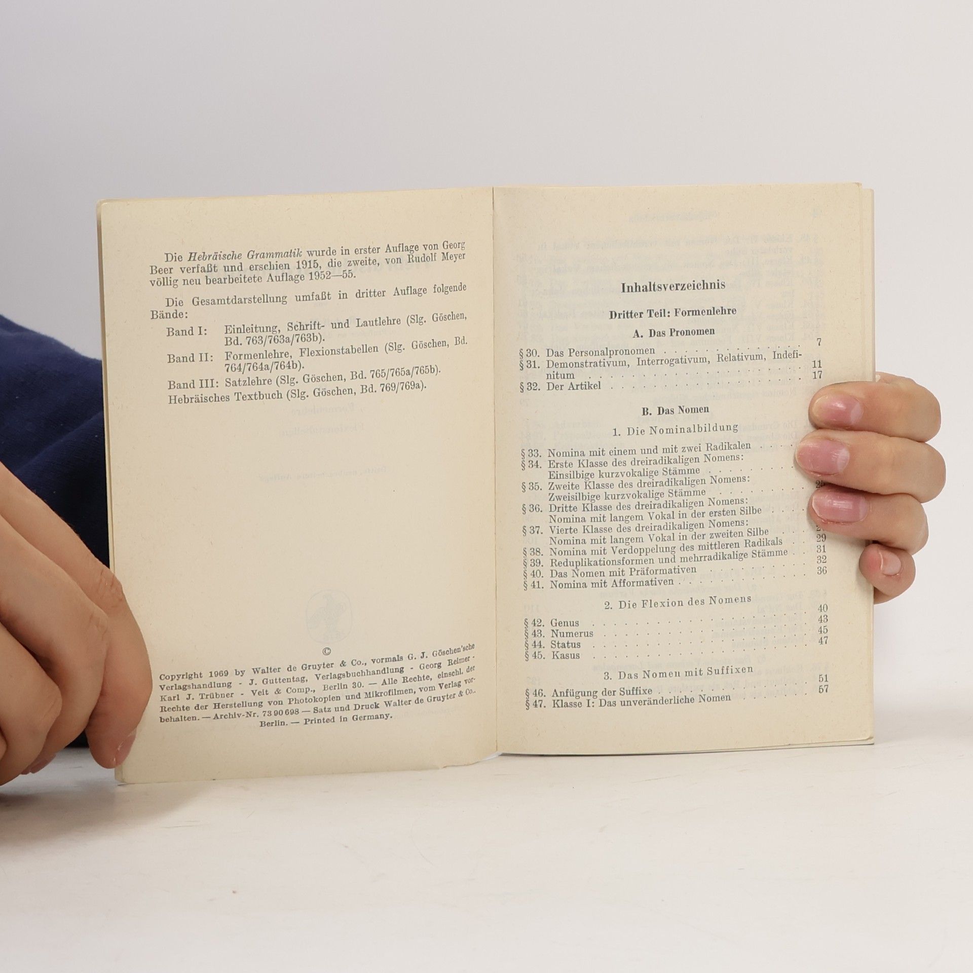 Rudolf Meyer Hebräische Grammatik II.