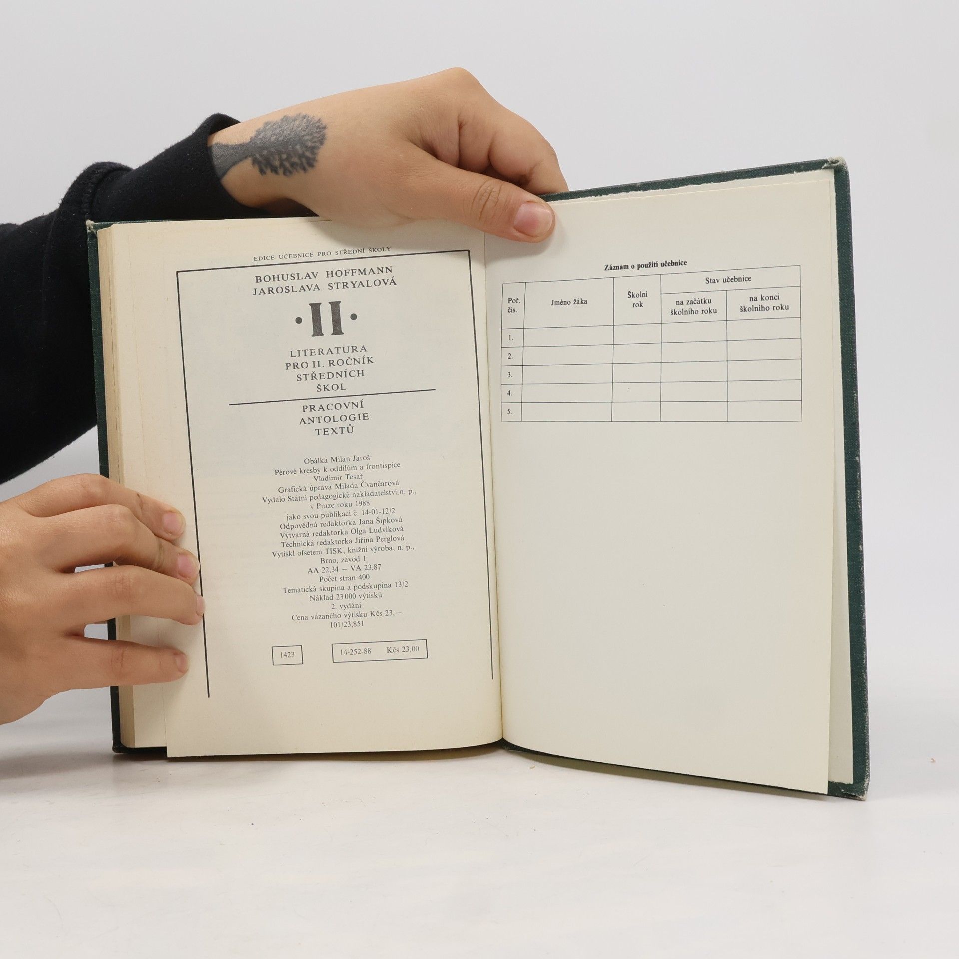 Jaroslava Stryalová Literatura pro II. ročník středních škol