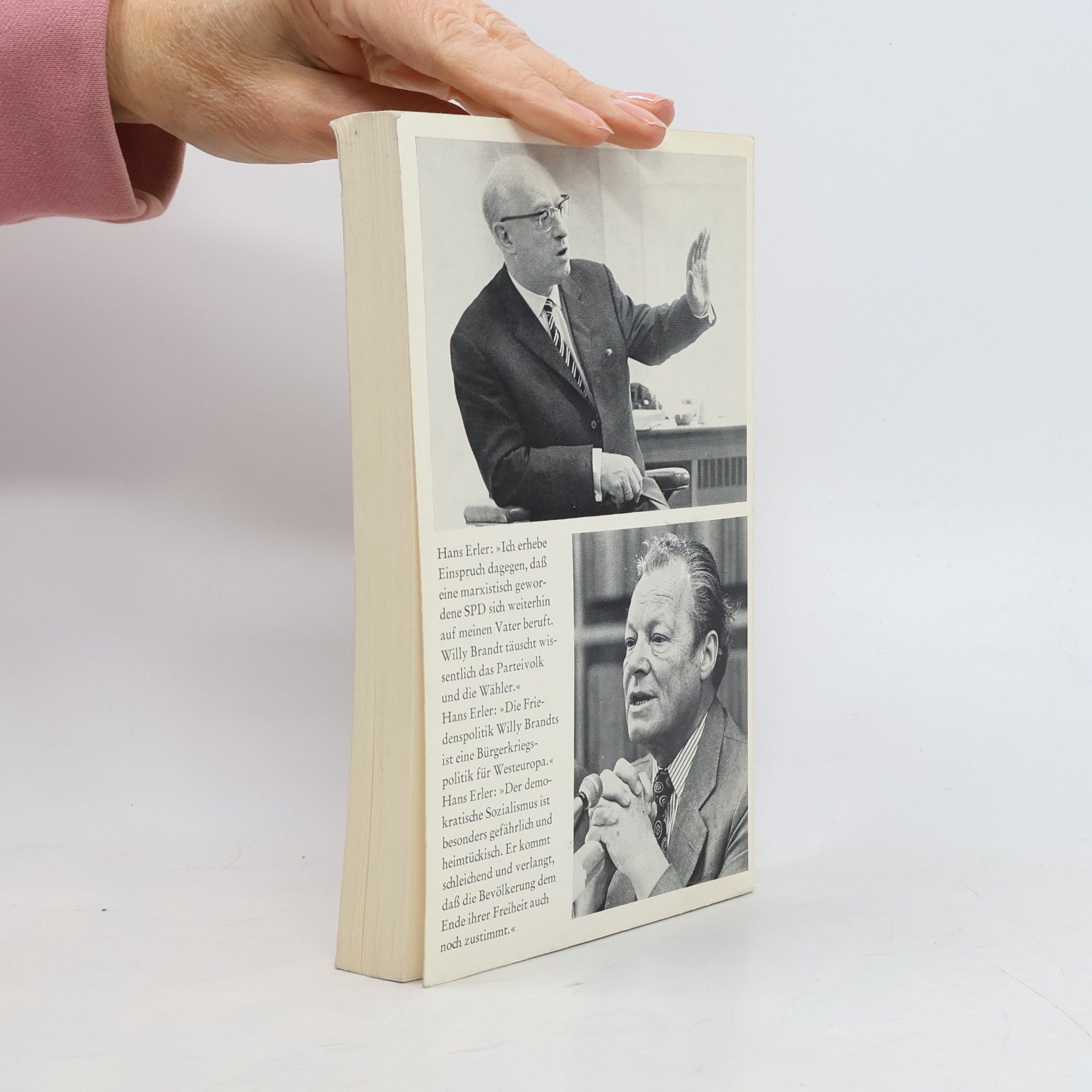 Hans Erler Fritz Erler contra Willy Brandt