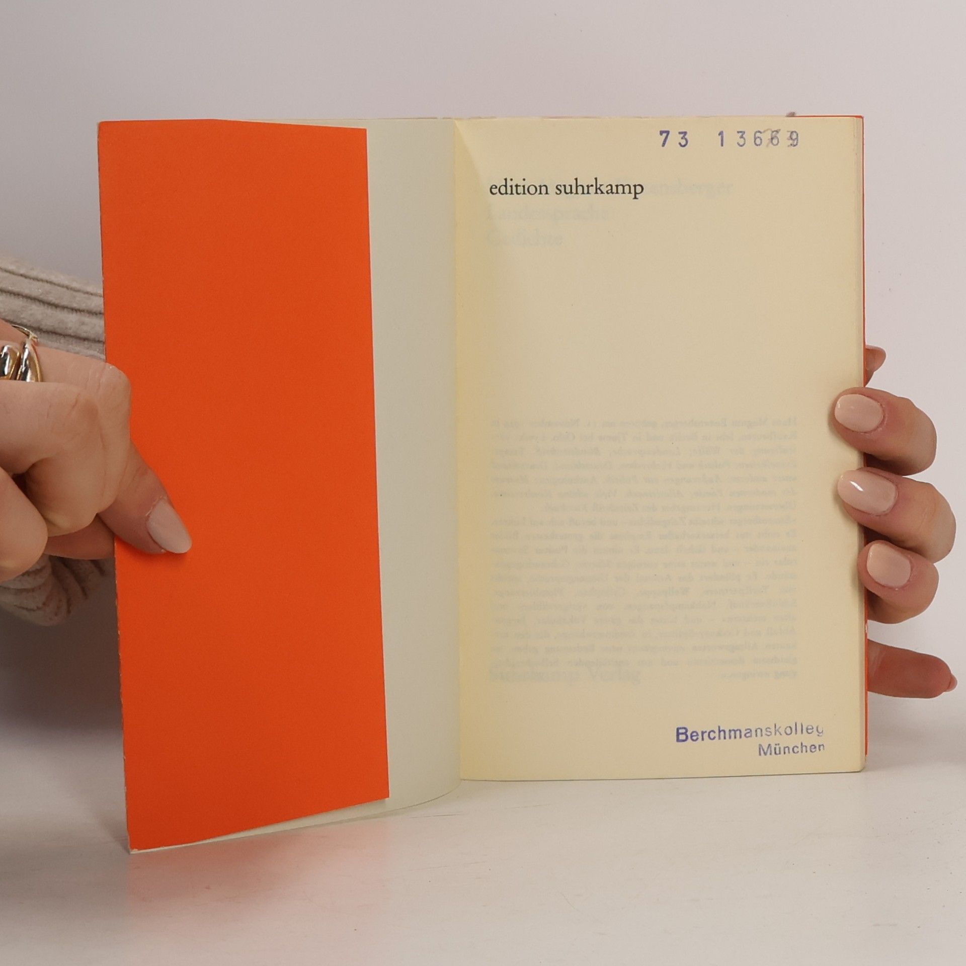 Hans Magnus Enzensberger Landessprache