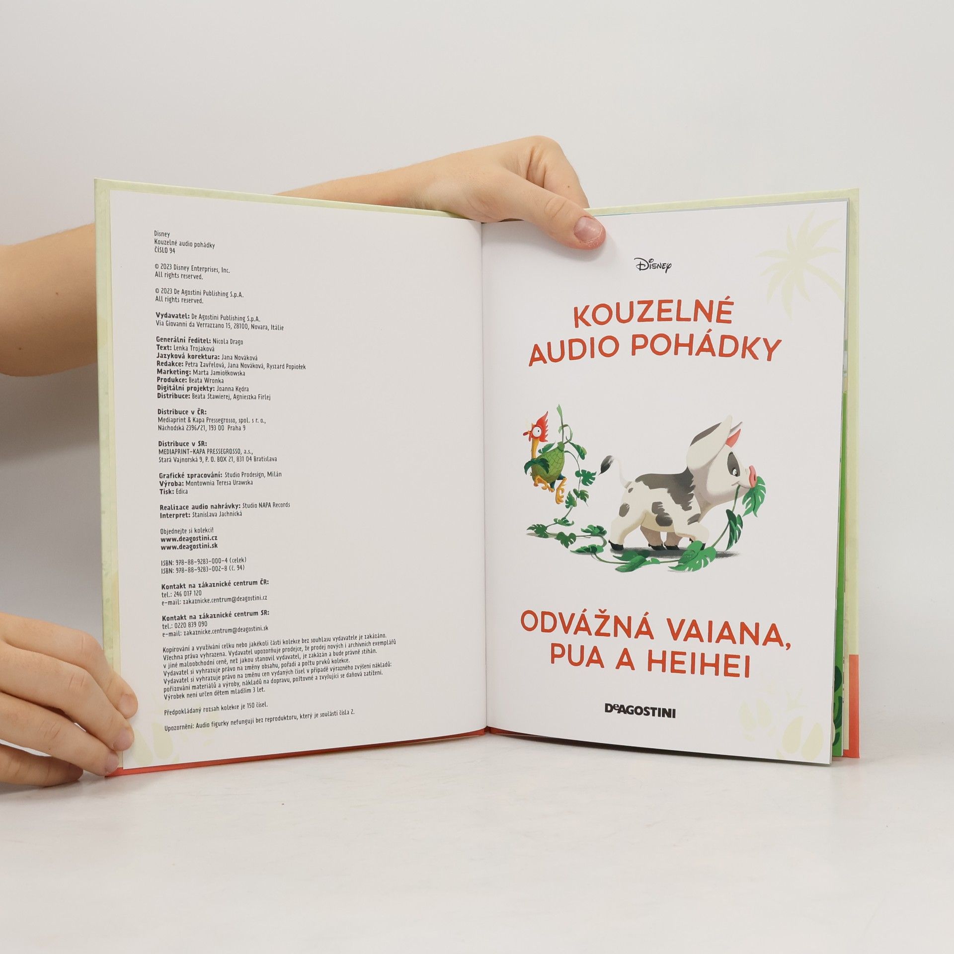 Kolektiv autorů Kouzelné audio pohádky. Odvážná Vaiana, Pua a Heihei