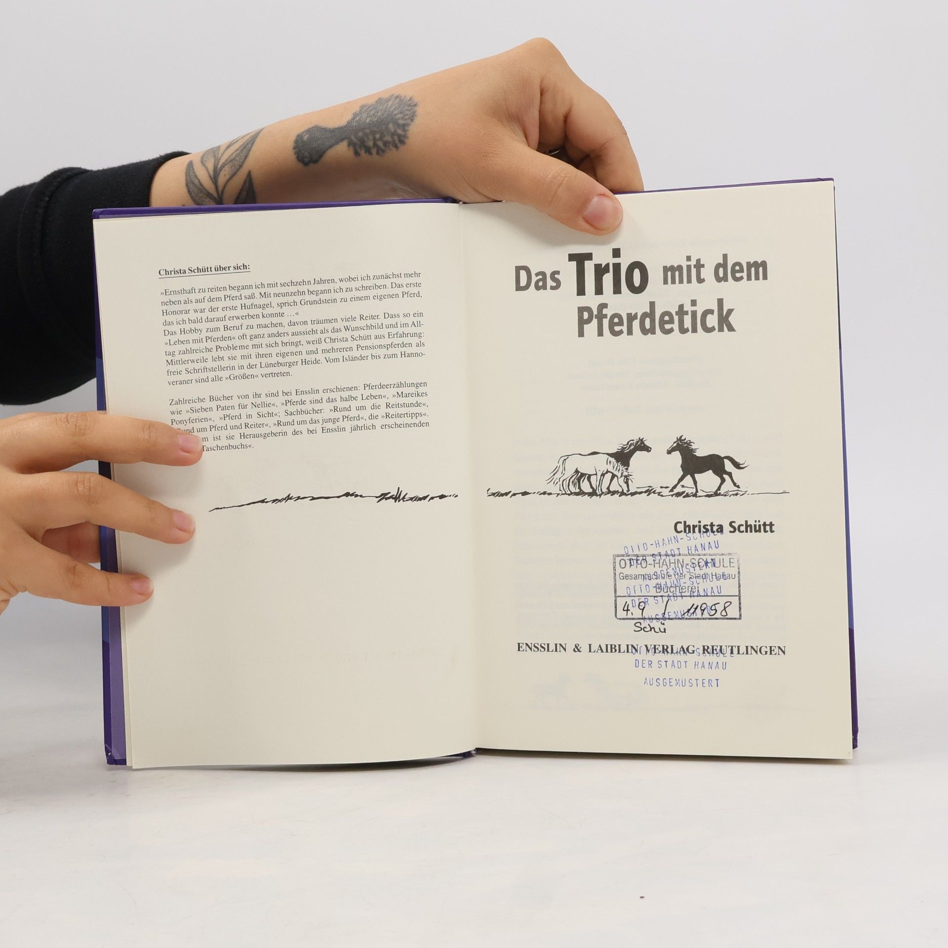 Christa Schütt Das Trio mit dem Pferdetick