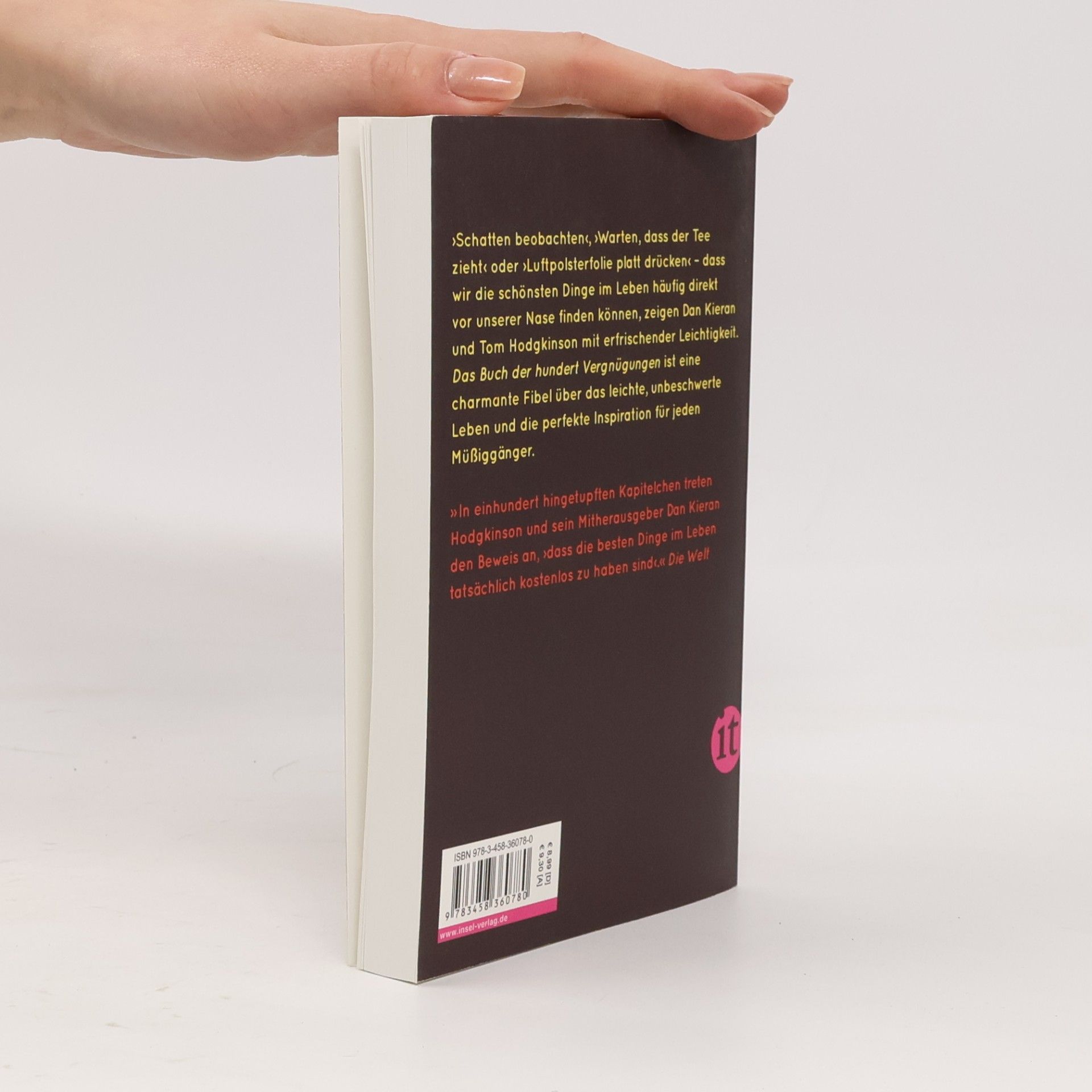 Dan Kieran Das Buch der hundert Vergnügungen