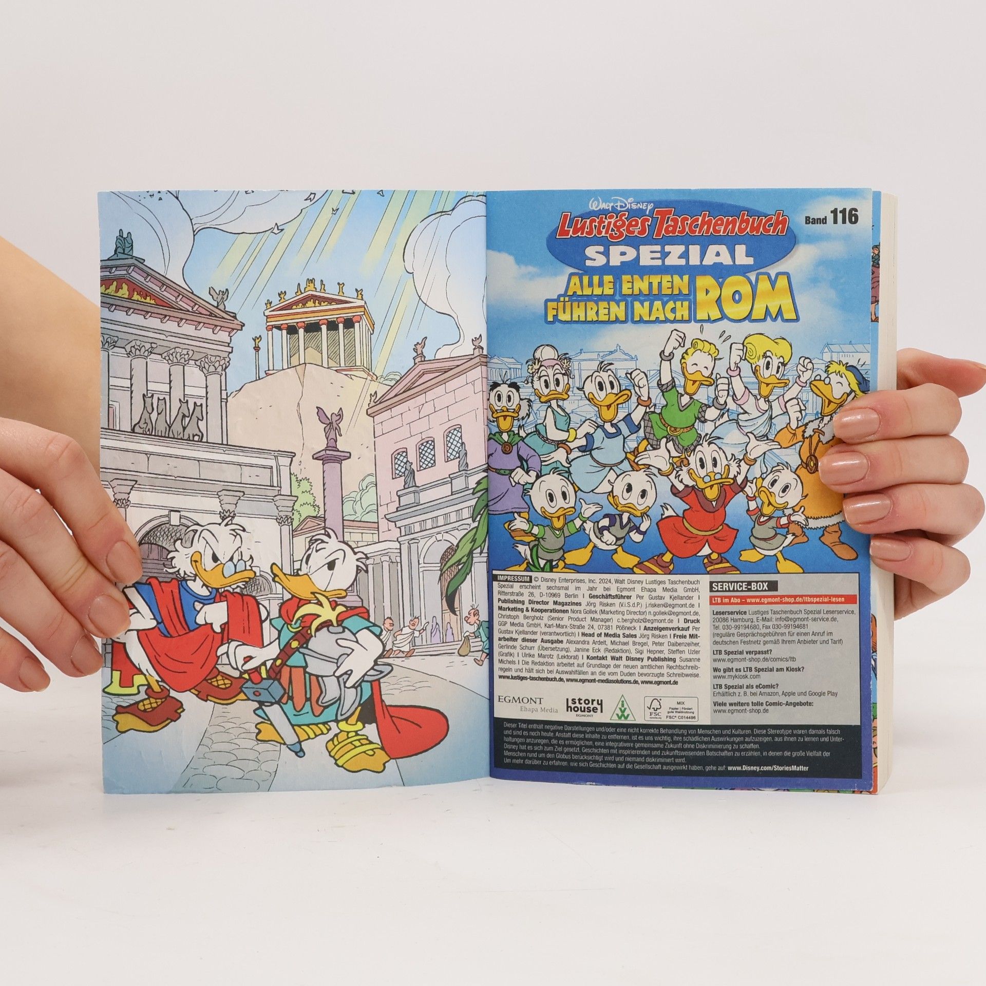 Walt Disney Walt Disney Lustiges Taschenbuch Spezial Band 116. Alle Enten führen nach Rom