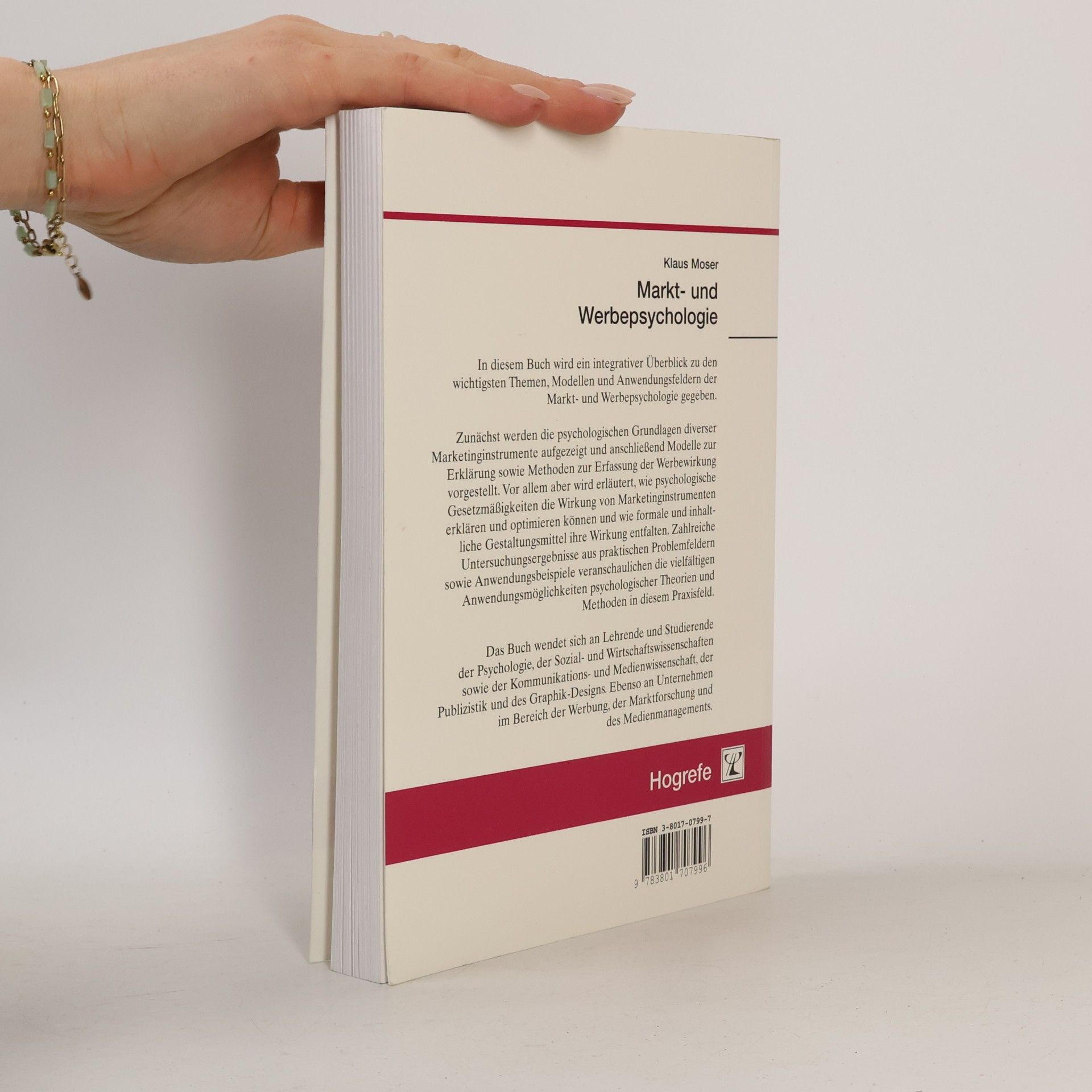 Klaus Moser Markt- und Werbepsychologie