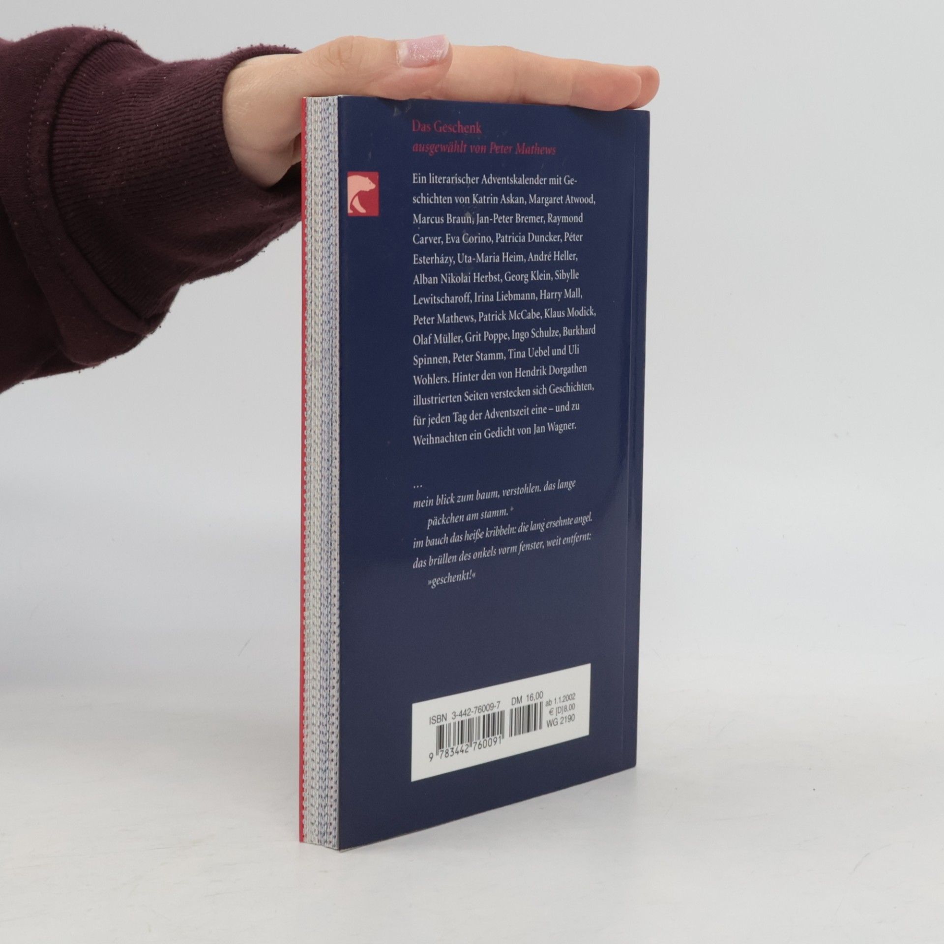 Peter Mathews Das Geschenk : ein literarischer Adventskalender mit Geschichten