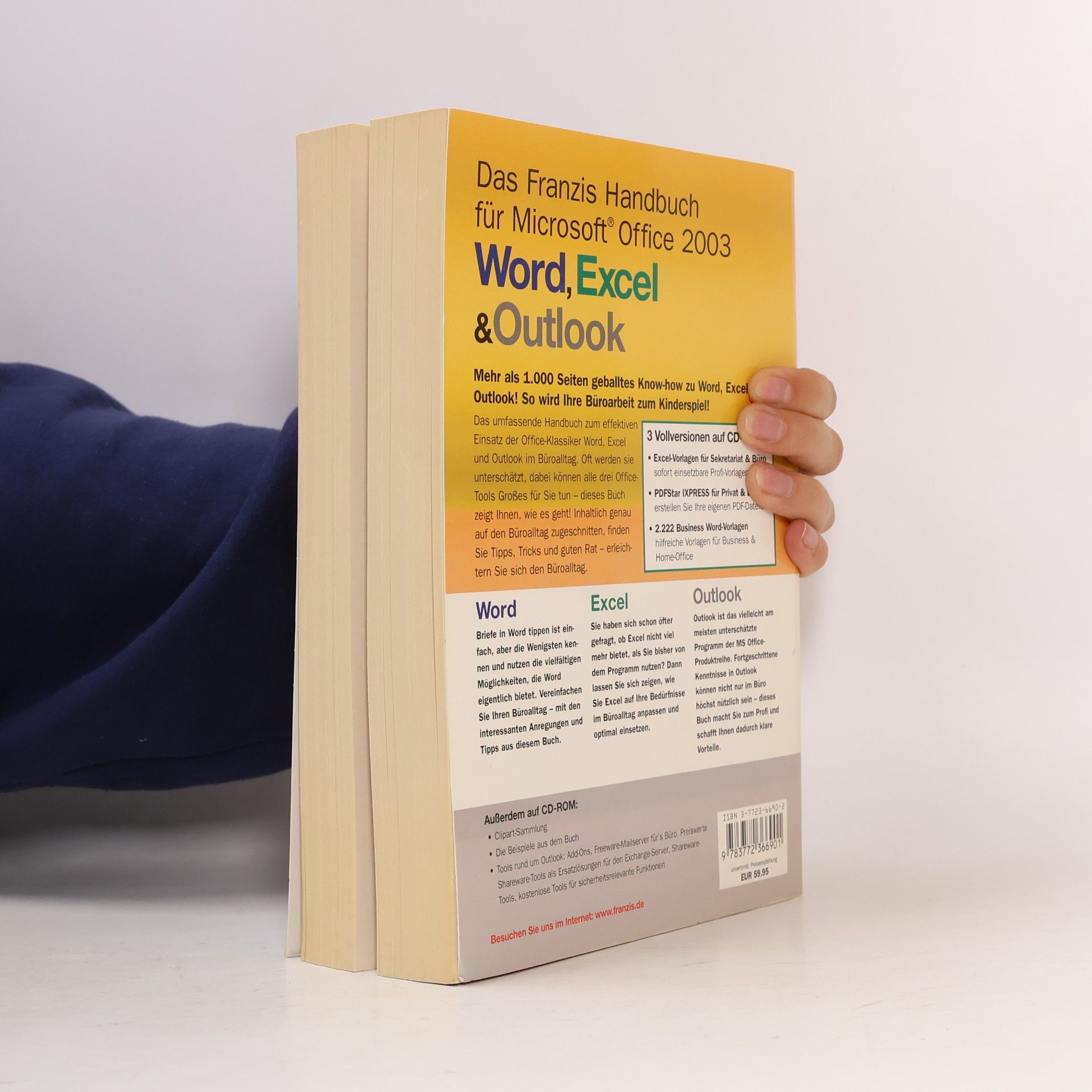 kolektiv Das Franzis Handbuch für Microsoft Office 2003, m. 2 CD-ROMs