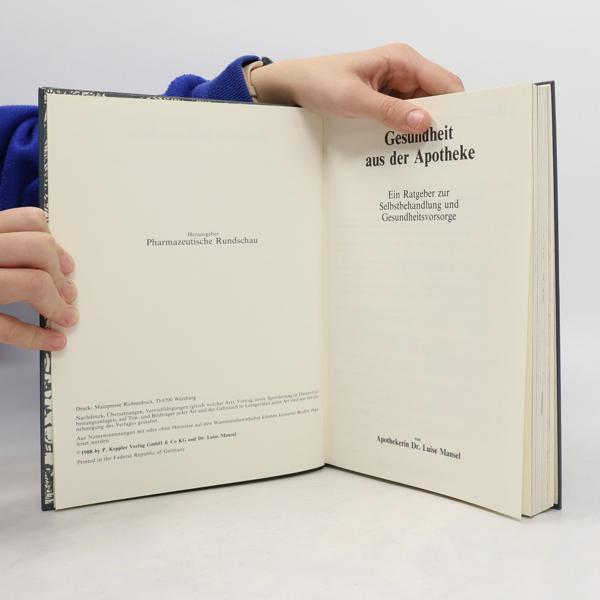 Luise Mansel Gesundheit aus der Apotheke