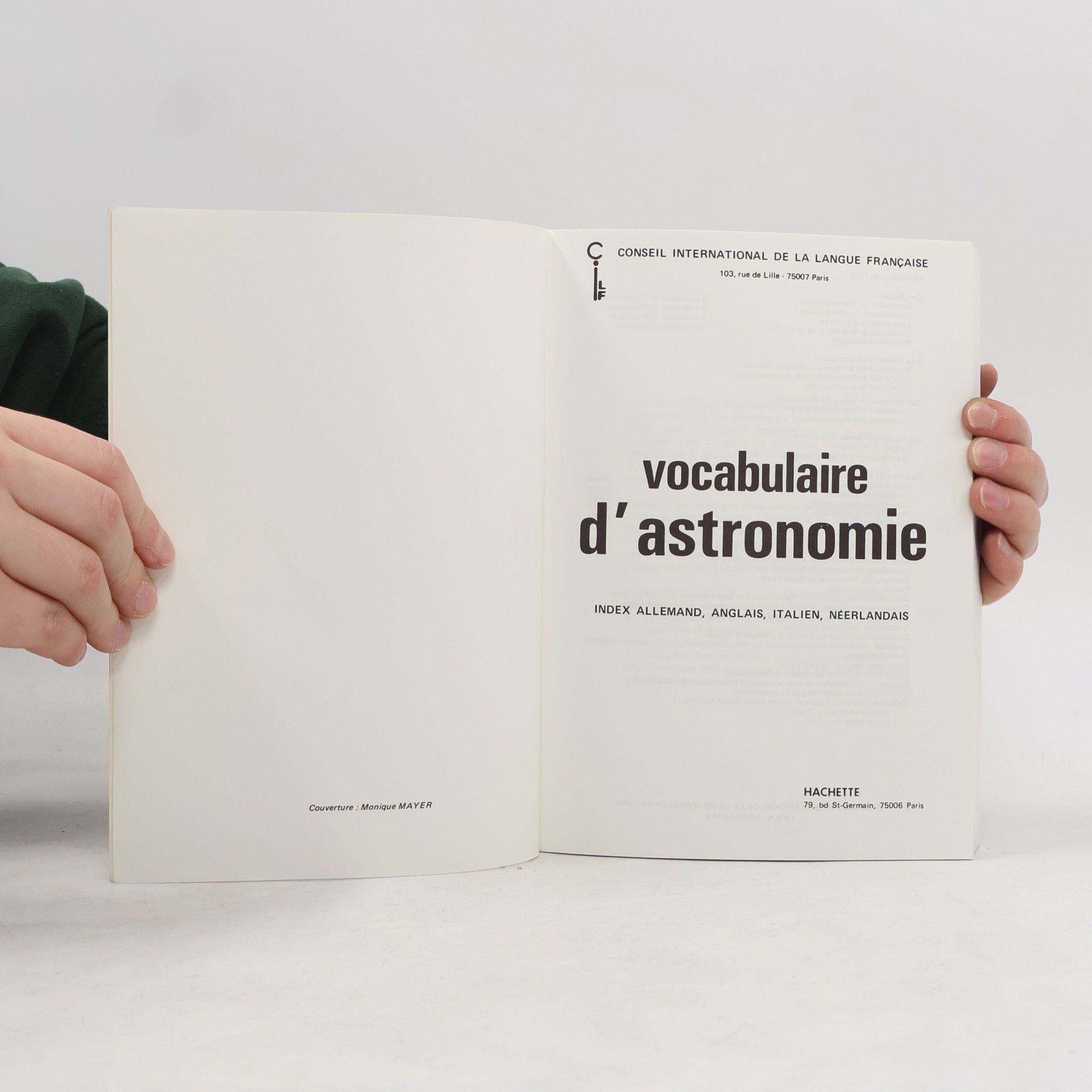 Monique Mayer Vocabulaire d'astronomie
