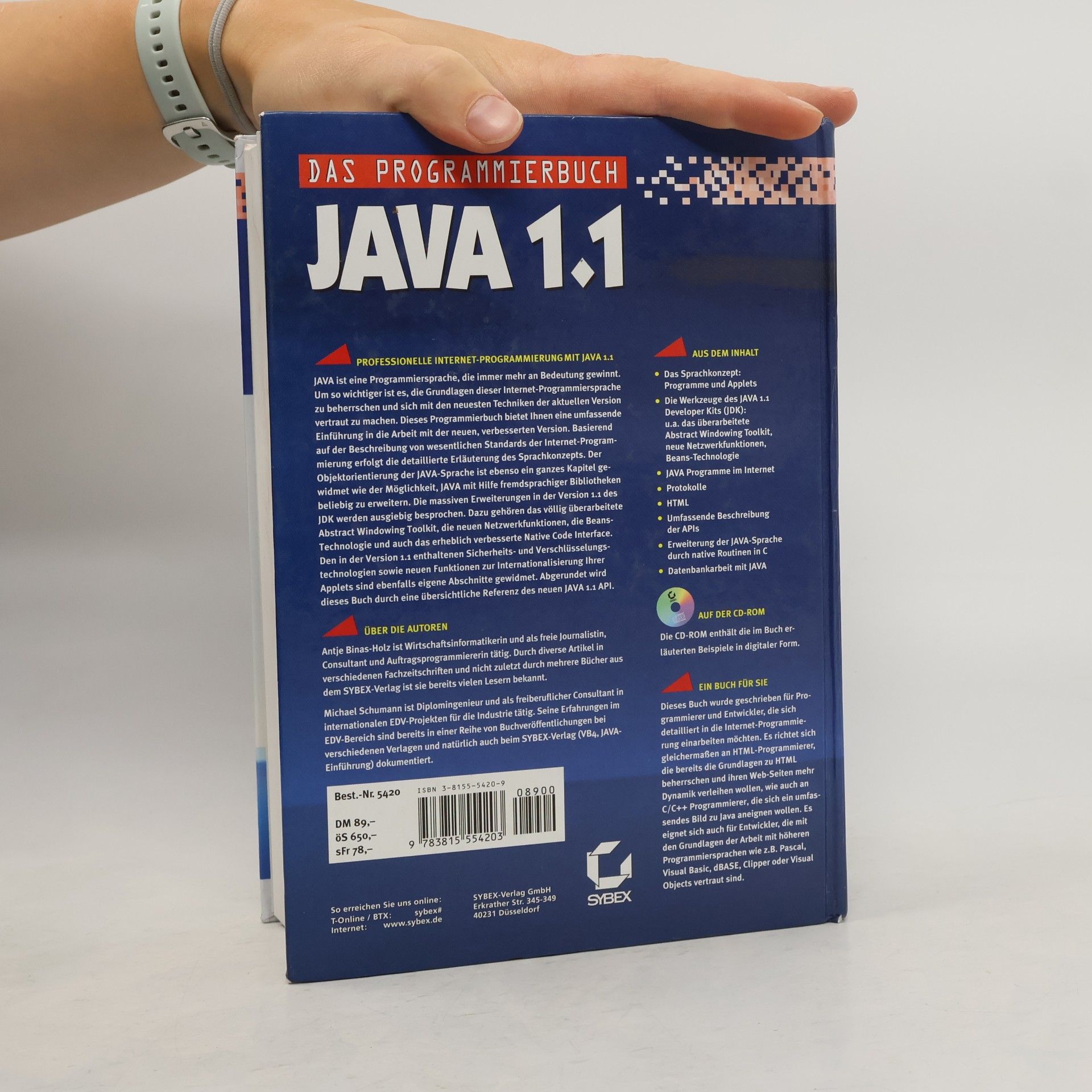 Antje Binas-Holz Das Programmierbuch JAVA 1.1