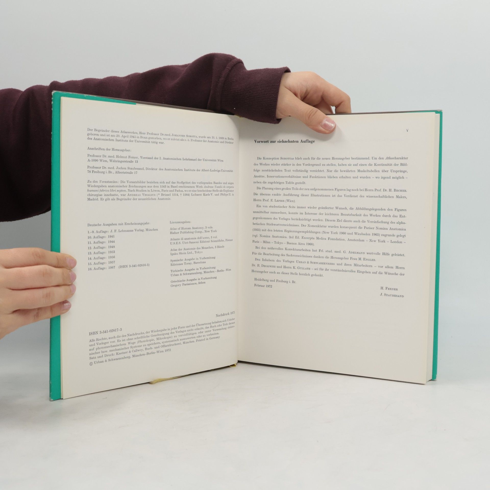 Hellmut Becher Atlas der Anatomie des Menschen