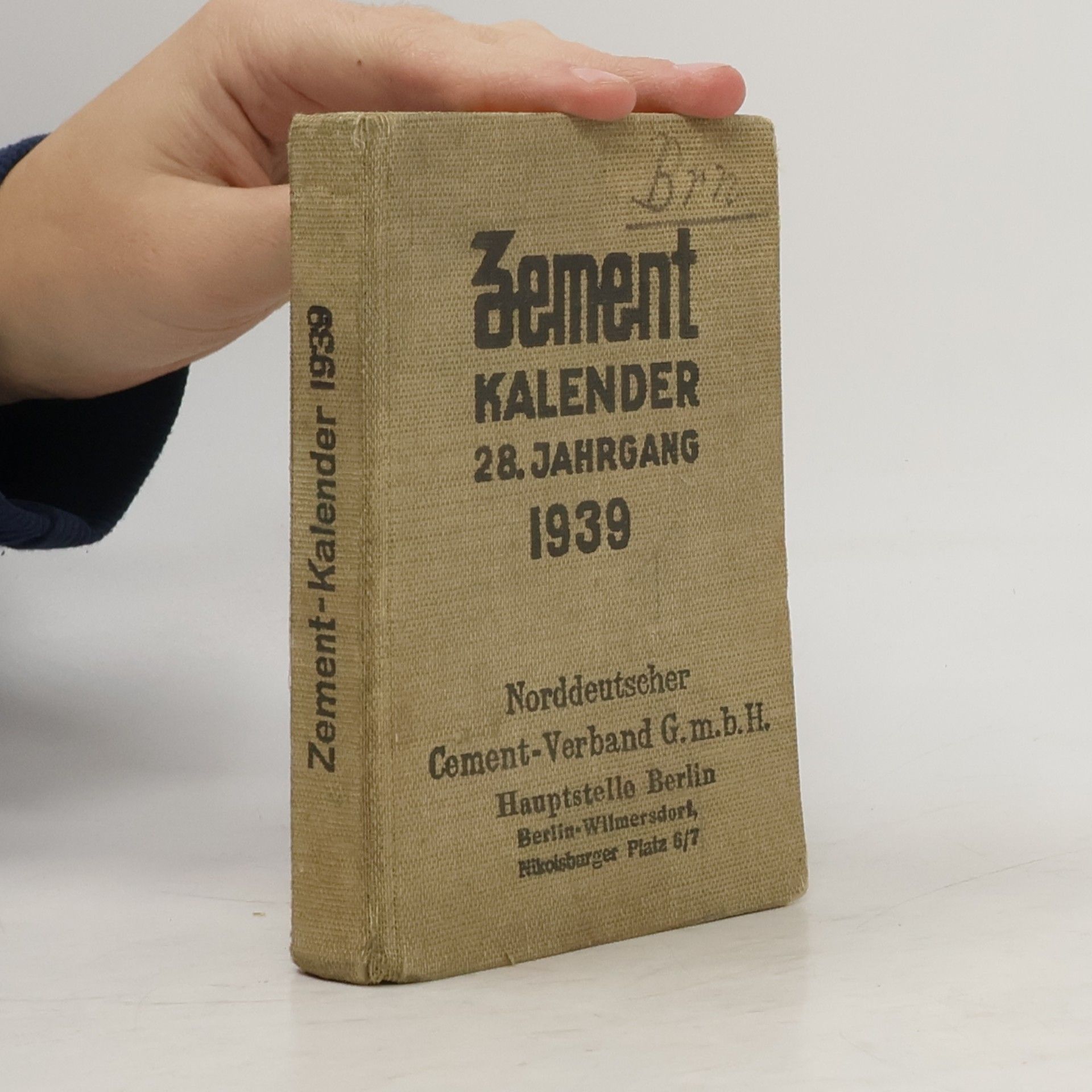 kolektiv Zement Kalender 28. Jahrgang 1939