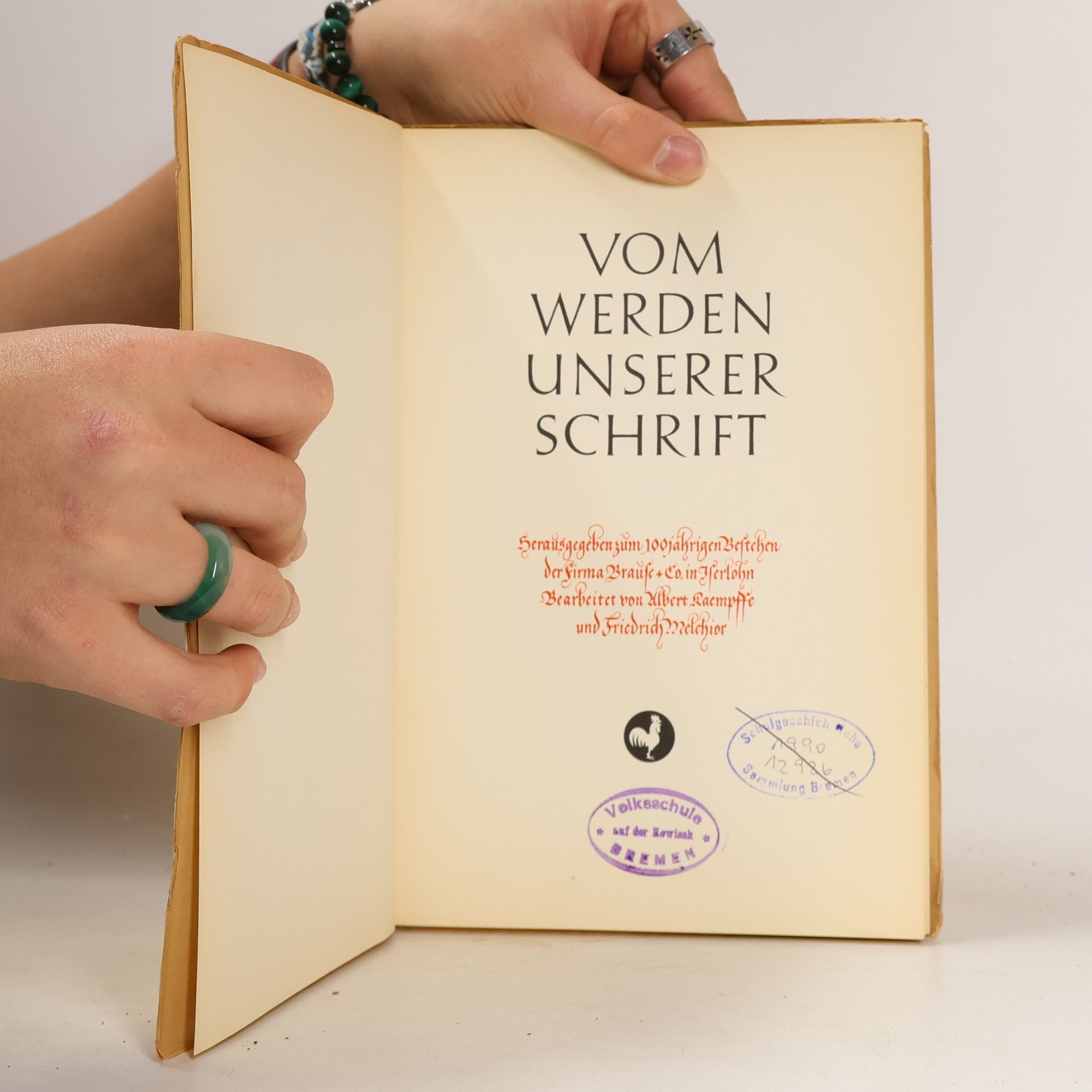 Ernst Albrecht Vom Werden unserer Schrift