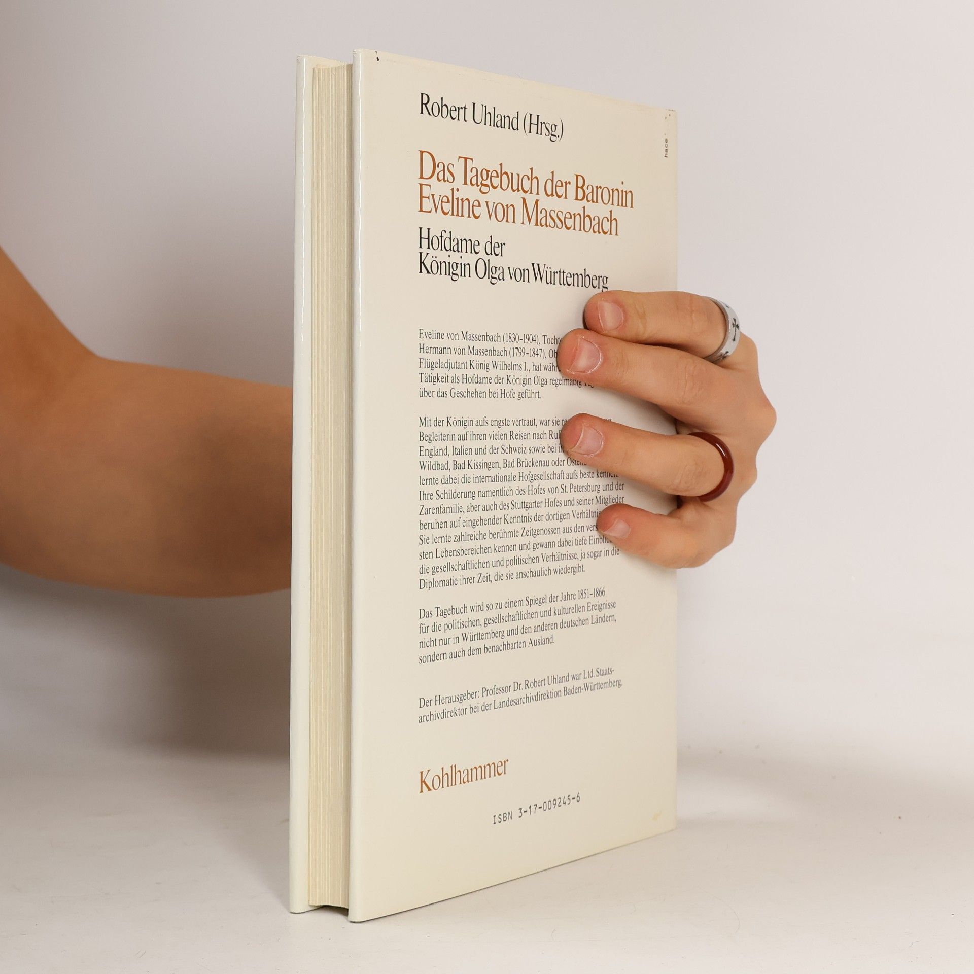 Robert Uhland Das Tagebuch der Baronin Eveline von Massenbach