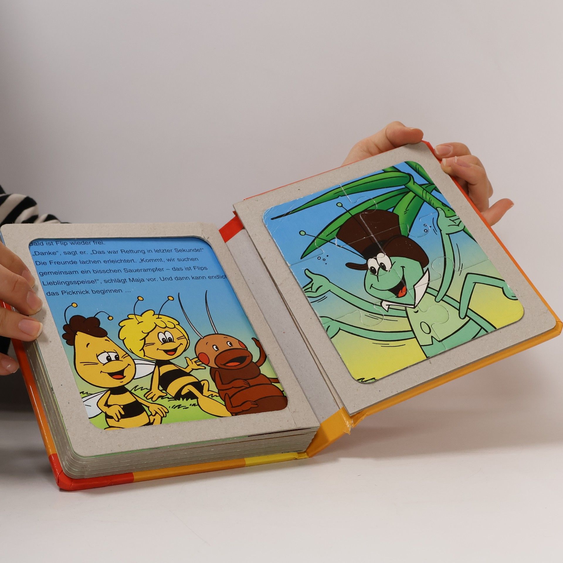 Waldemar Bonsels Biene Maja - Mein Puzzlebuch, Flip in der Falle. Mit 6 Puzzles