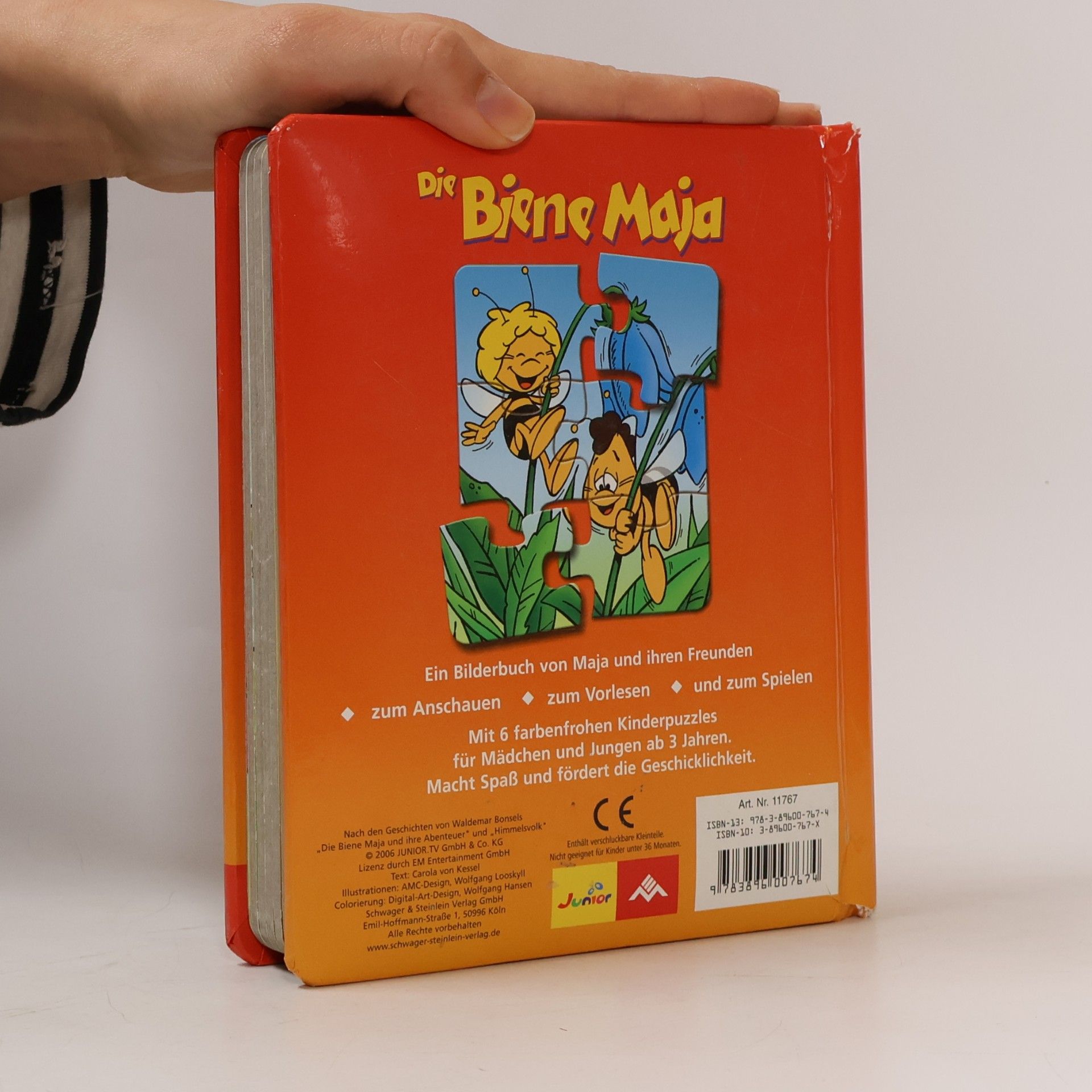 Waldemar Bonsels Biene Maja - Mein Puzzlebuch, Flip in der Falle. Mit 6 Puzzles