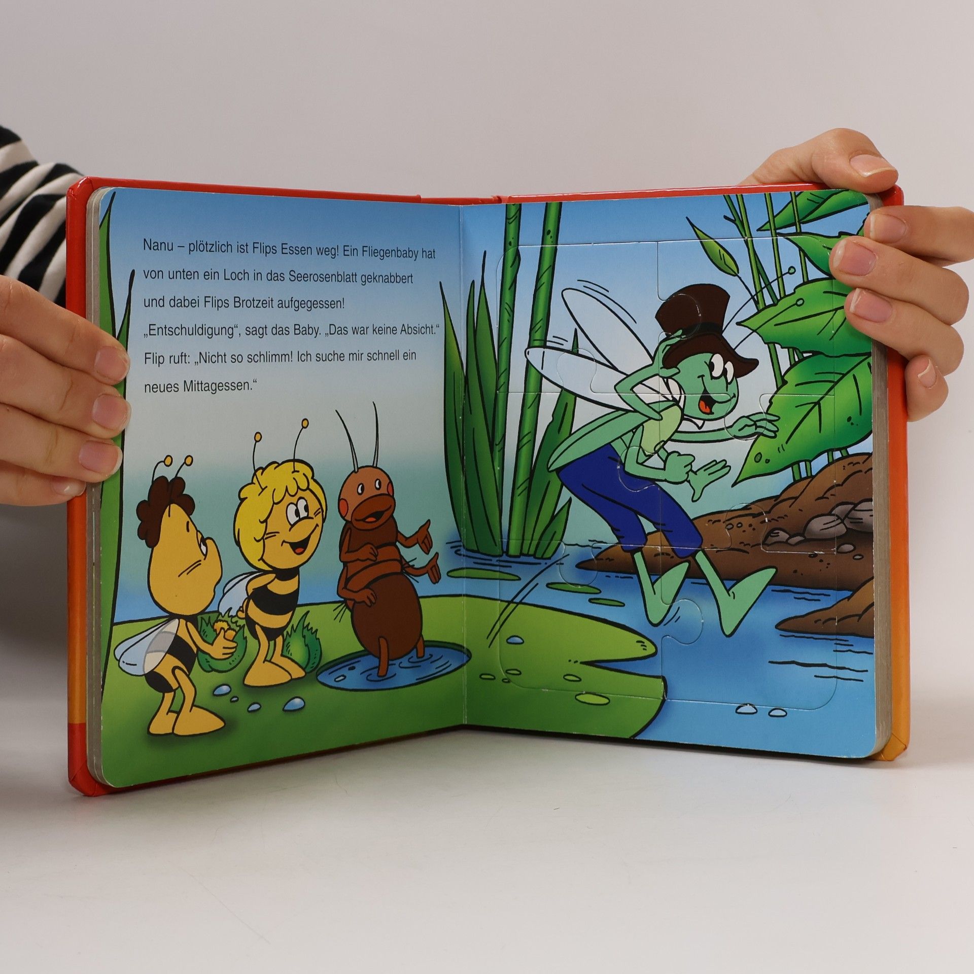 Waldemar Bonsels Biene Maja - Mein Puzzlebuch, Flip in der Falle. Mit 6 Puzzles