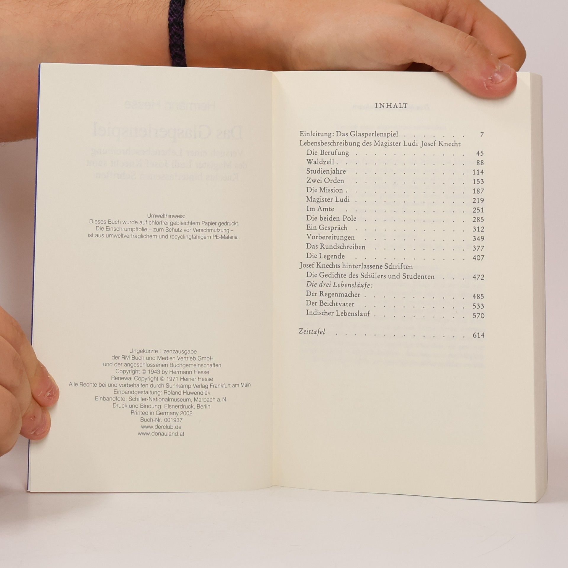Hermann Hesse Unterm Rad. Demian. Siddhartha. Der Steppenwolf. Narziß und Goldmund. Das Glasperlenspiel