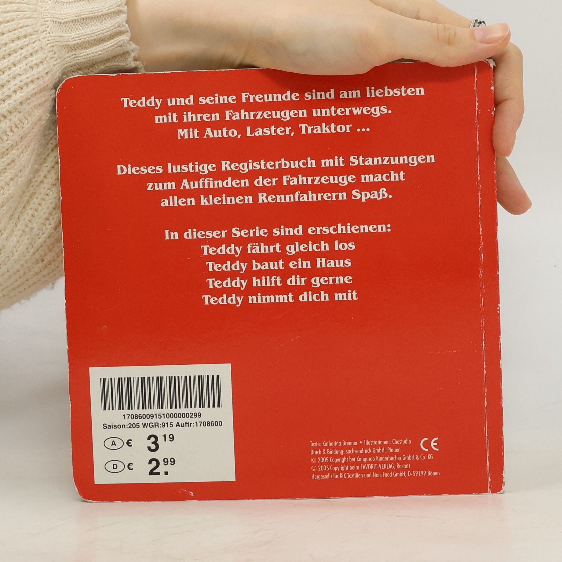 Katharina Brenner Teddy fährt gleich los