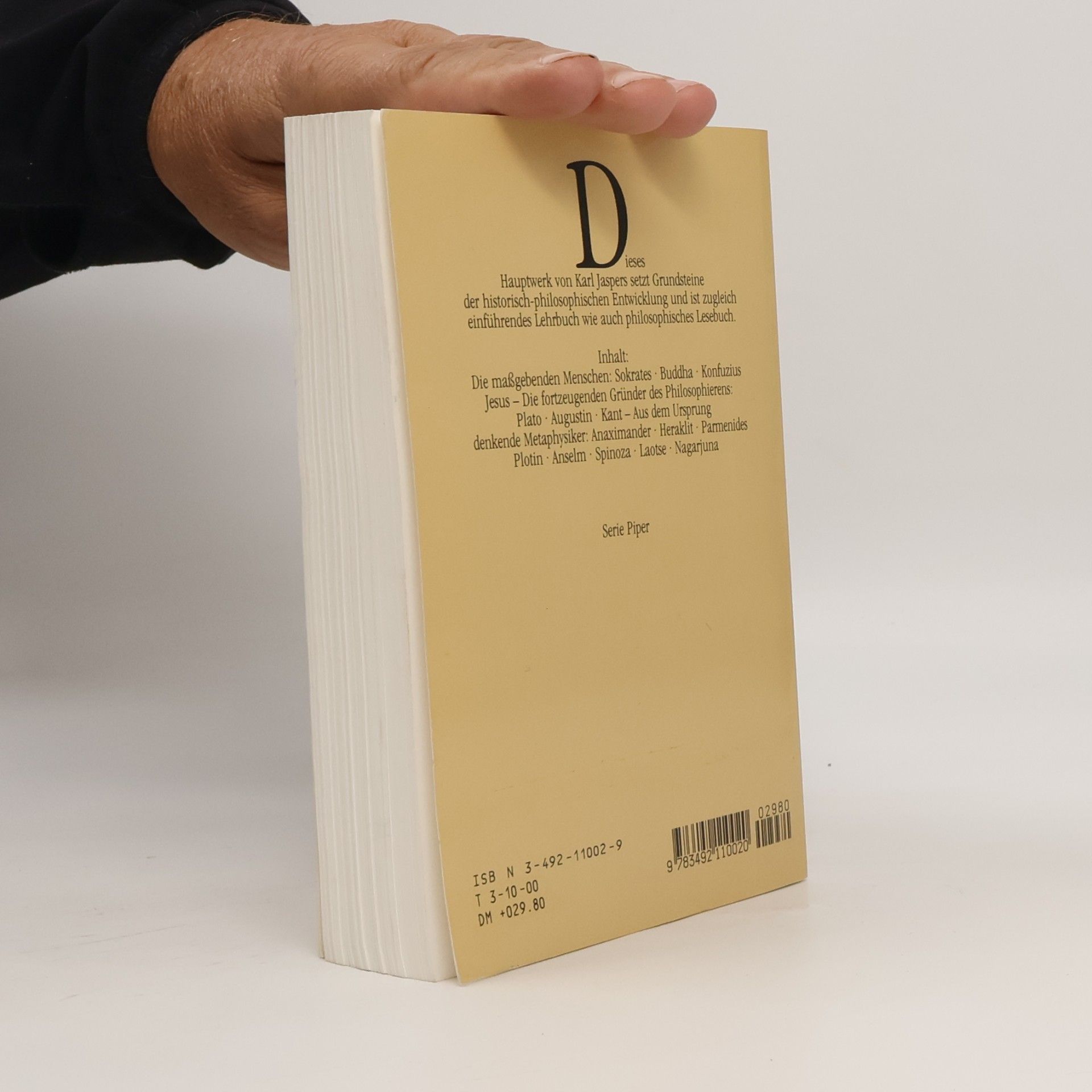 Karl Jaspers Die grossen Philosophen