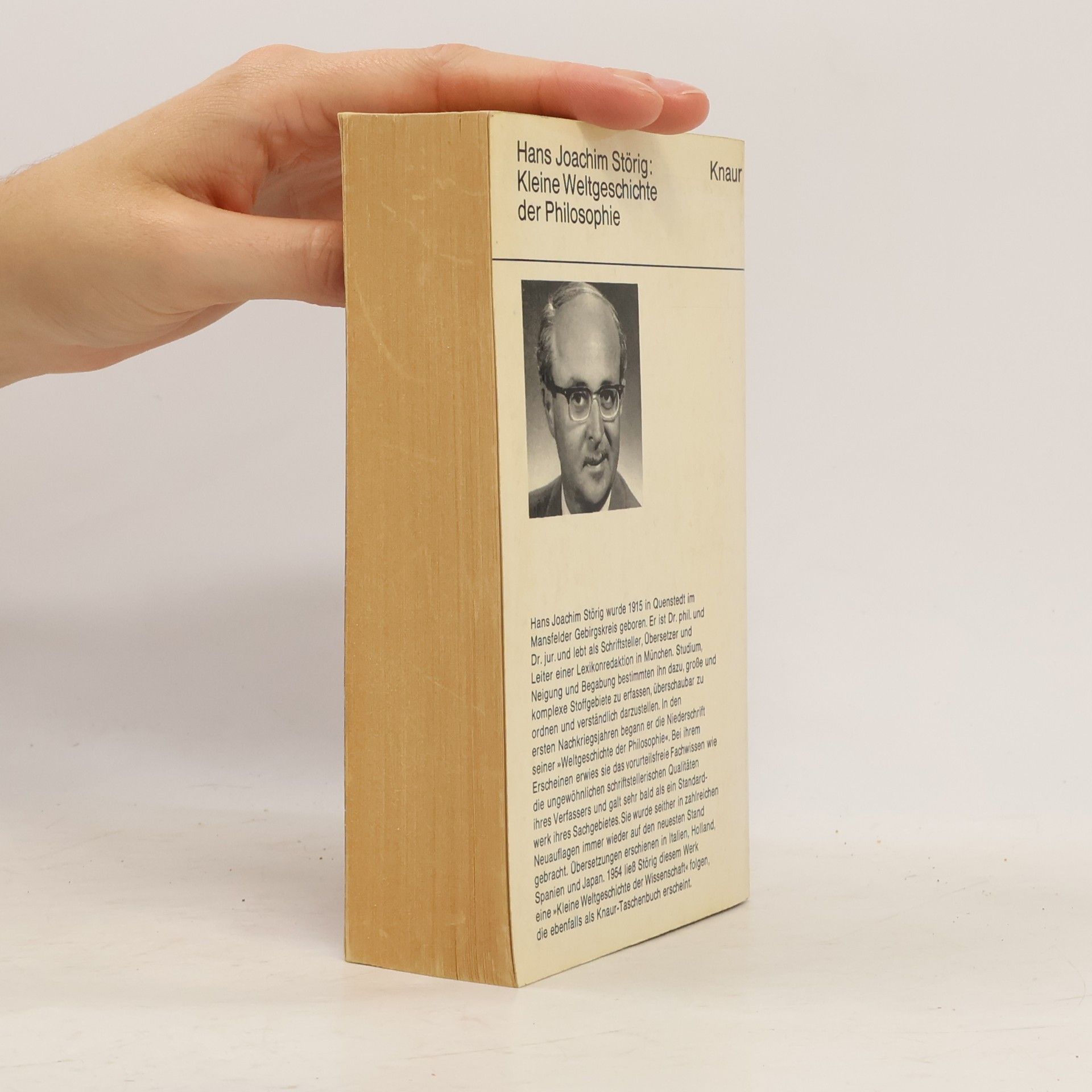 Hans Joachim Störig Kleine Weltgeschichte der Philosophie