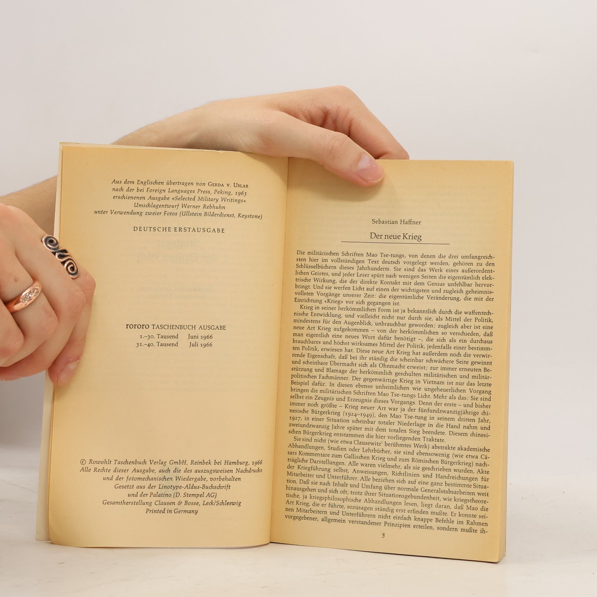 Tse-tung Mao Theorie des Guerillakrieges