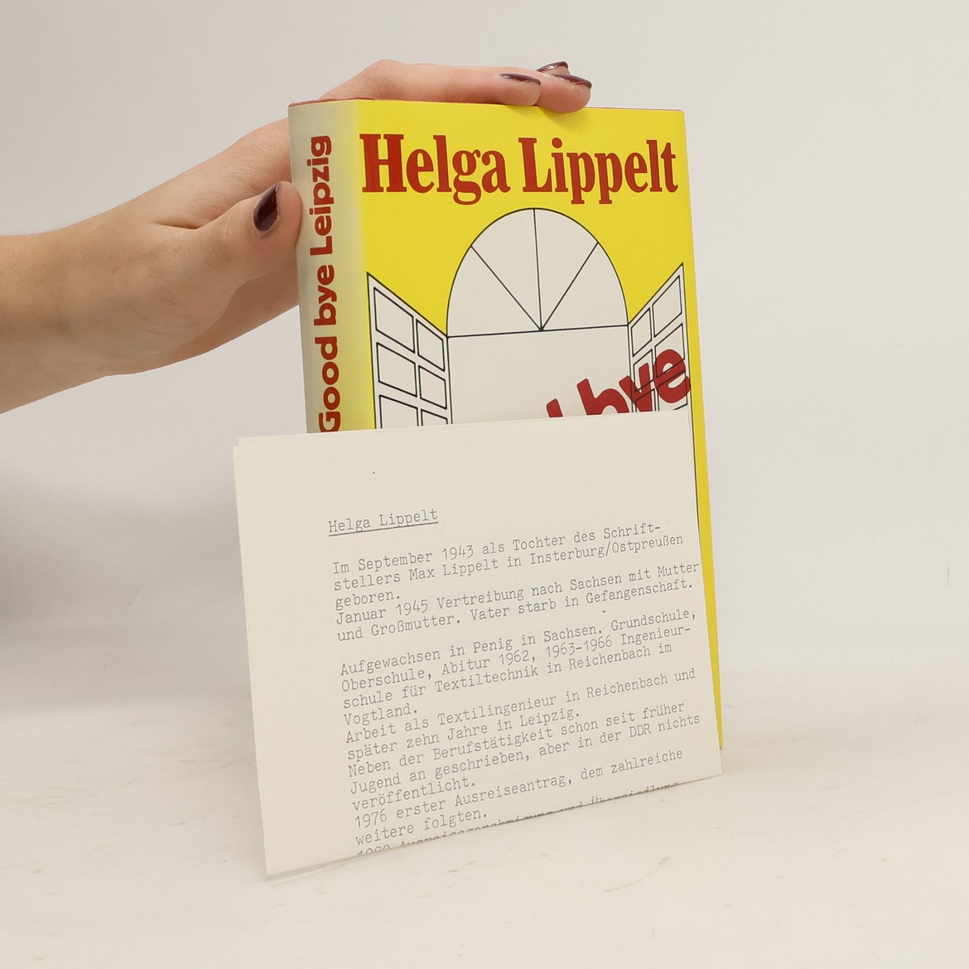 Helga Lippelt Good bye Leipzig