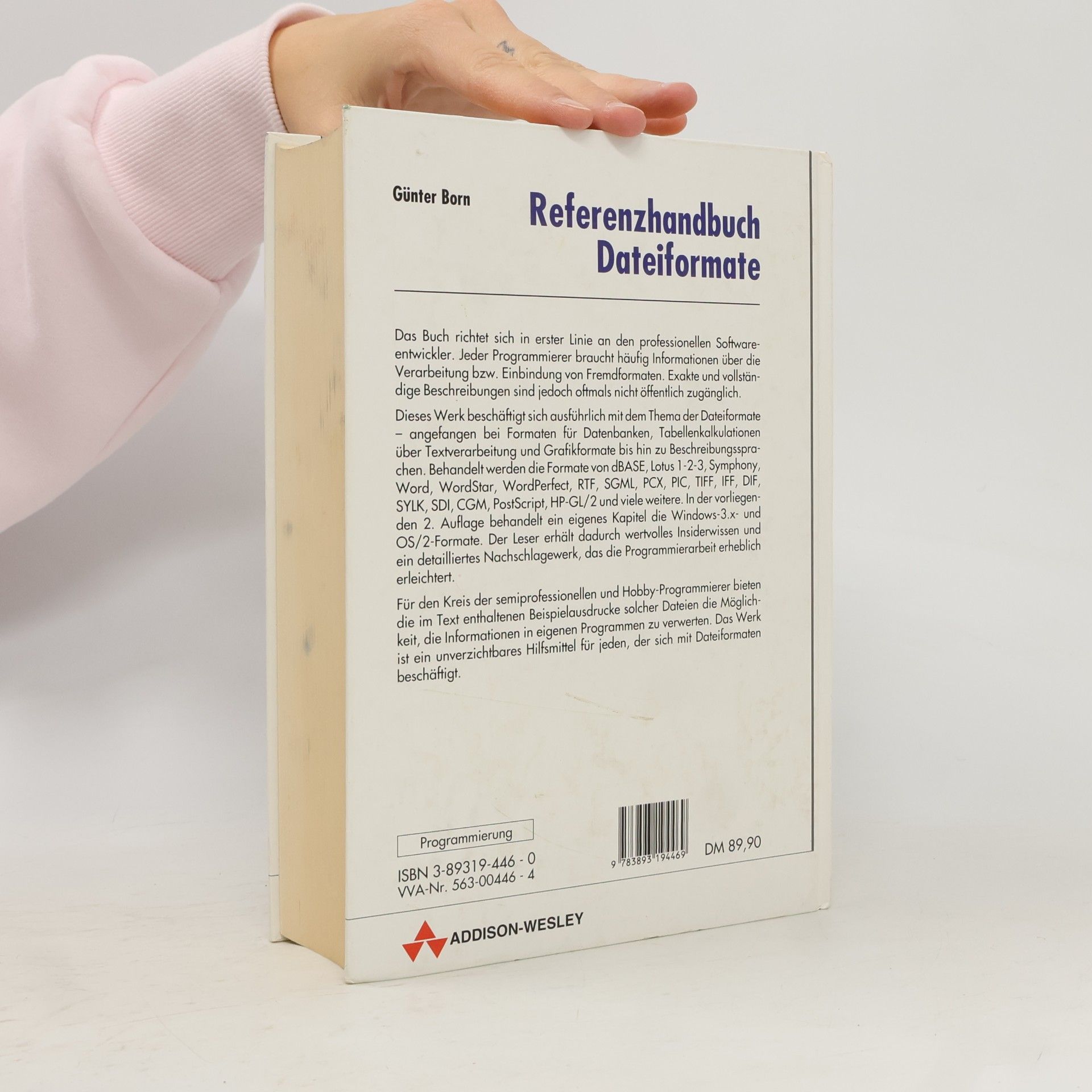 Günter Born Referenzhandbuch Dateiformate