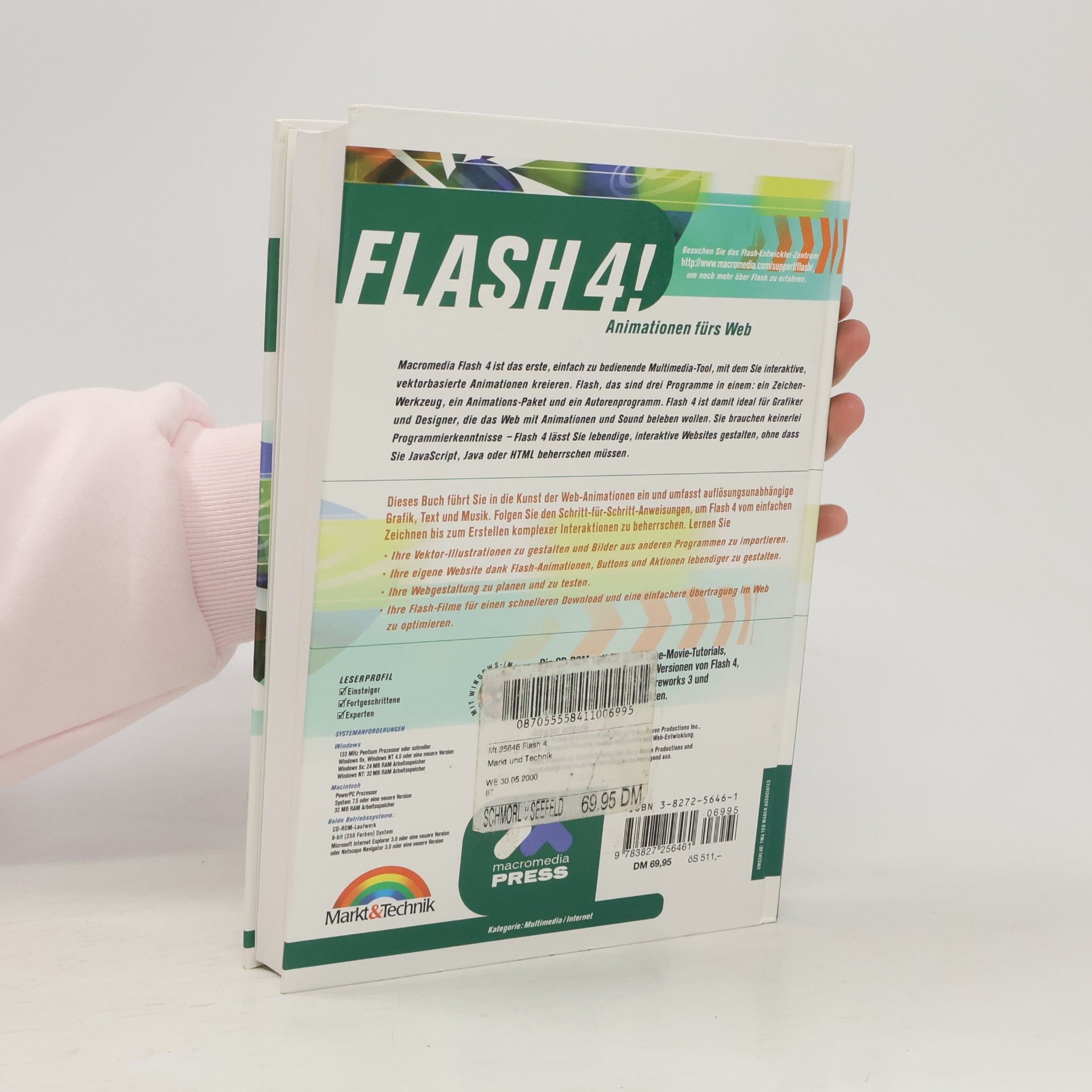 Derek Franklin Flash 4! Animationen fürs Web - Version 4 - Vom einfachen Button bis zum interaktiven Film - Gestalten Sie effektvolle Webseiten mit Flash! - Mit CD-ROM