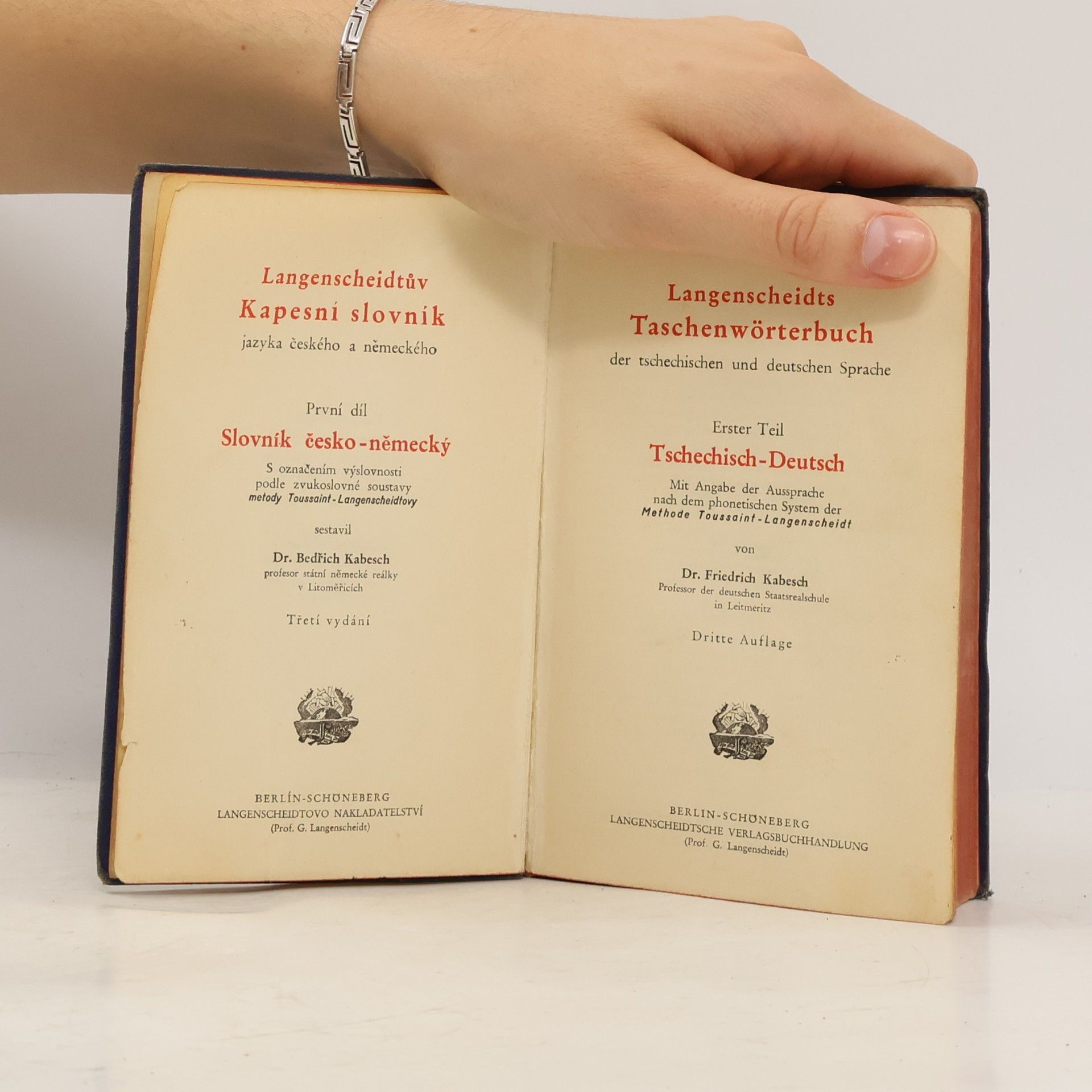 Bedřich Kabesch Langenscheidts Taschenwörterbücher I