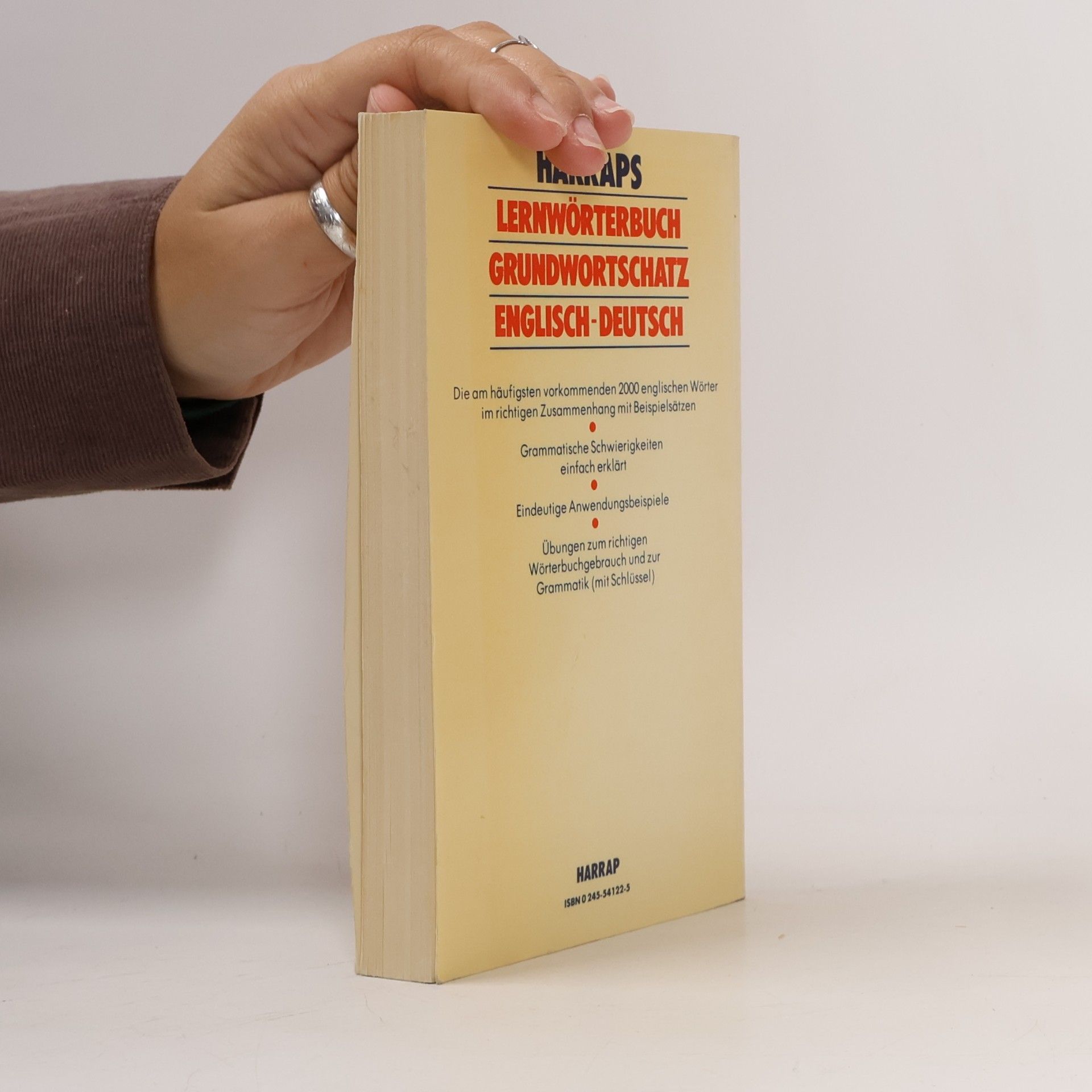 Robin Sawers Harrap's Lernwörterbuch Grundwortschatz English-Deutsch