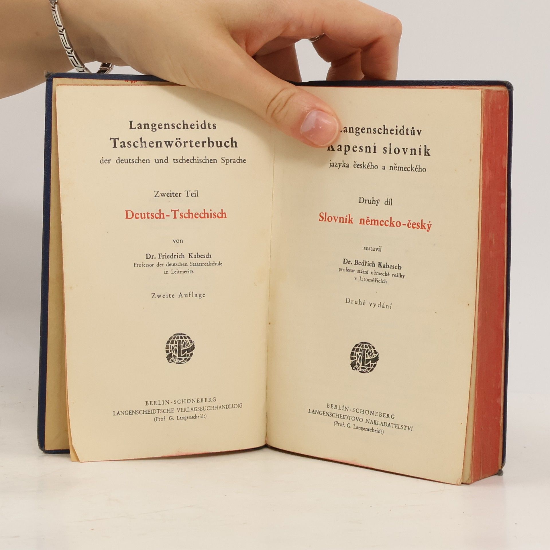Friedrich Kabesch Langenscheidts Taschenwörterbücher: II Deutsch-Tschechisch