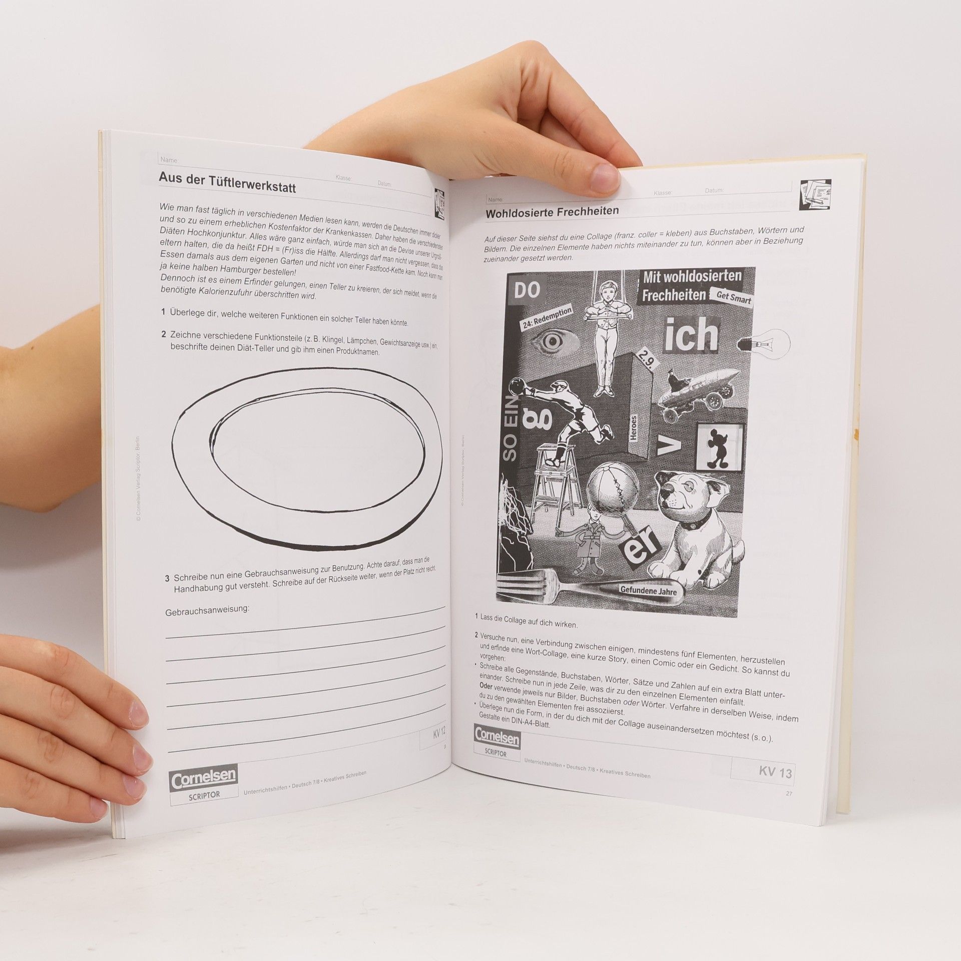 Renate Mann Unterrichtshilfen Deutsch. Kreatives Schreiben: Alle Kopiervorlagen auch editierbar auf CD-ROM