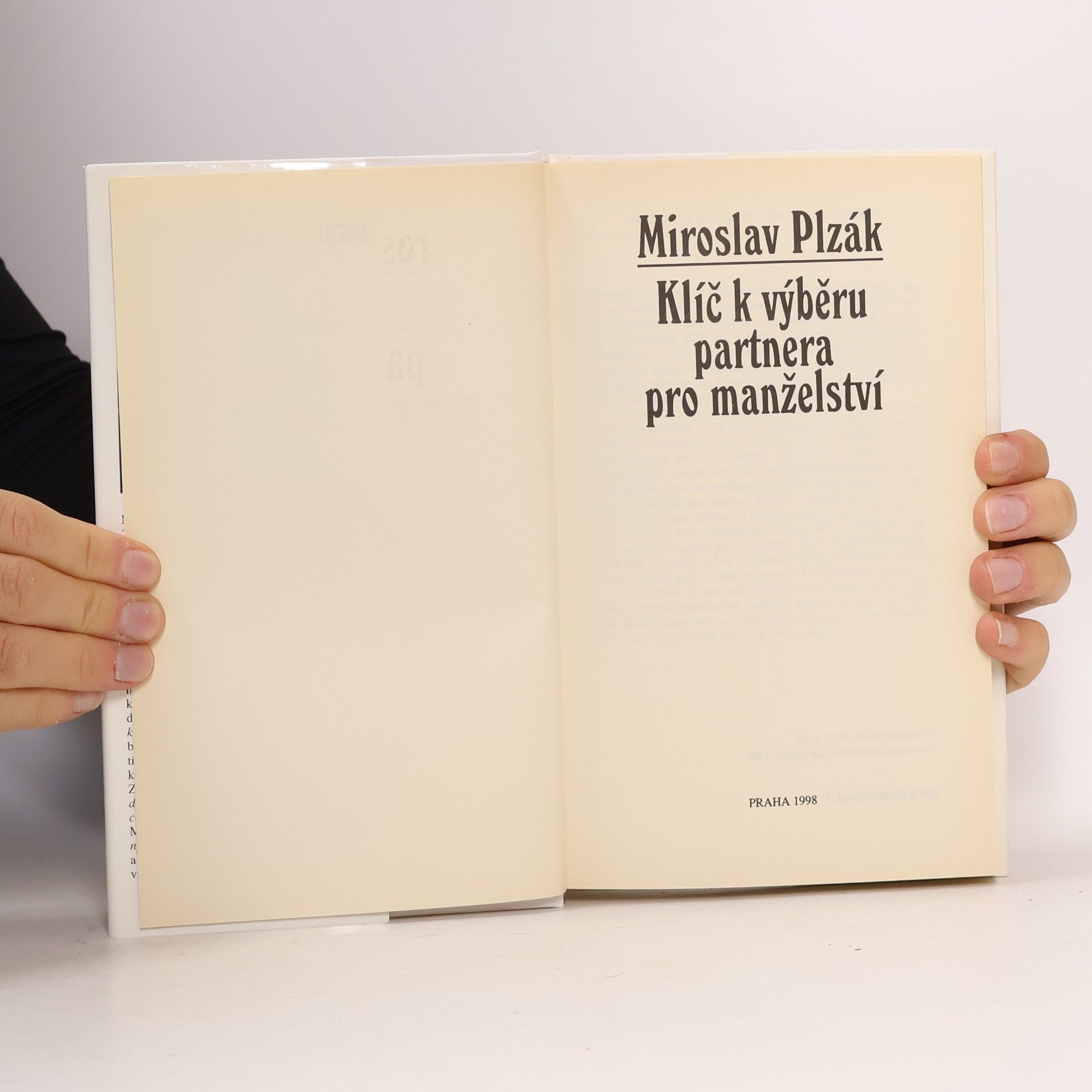 Miroslav Plzák Klíč k výběru partnera pro manželství