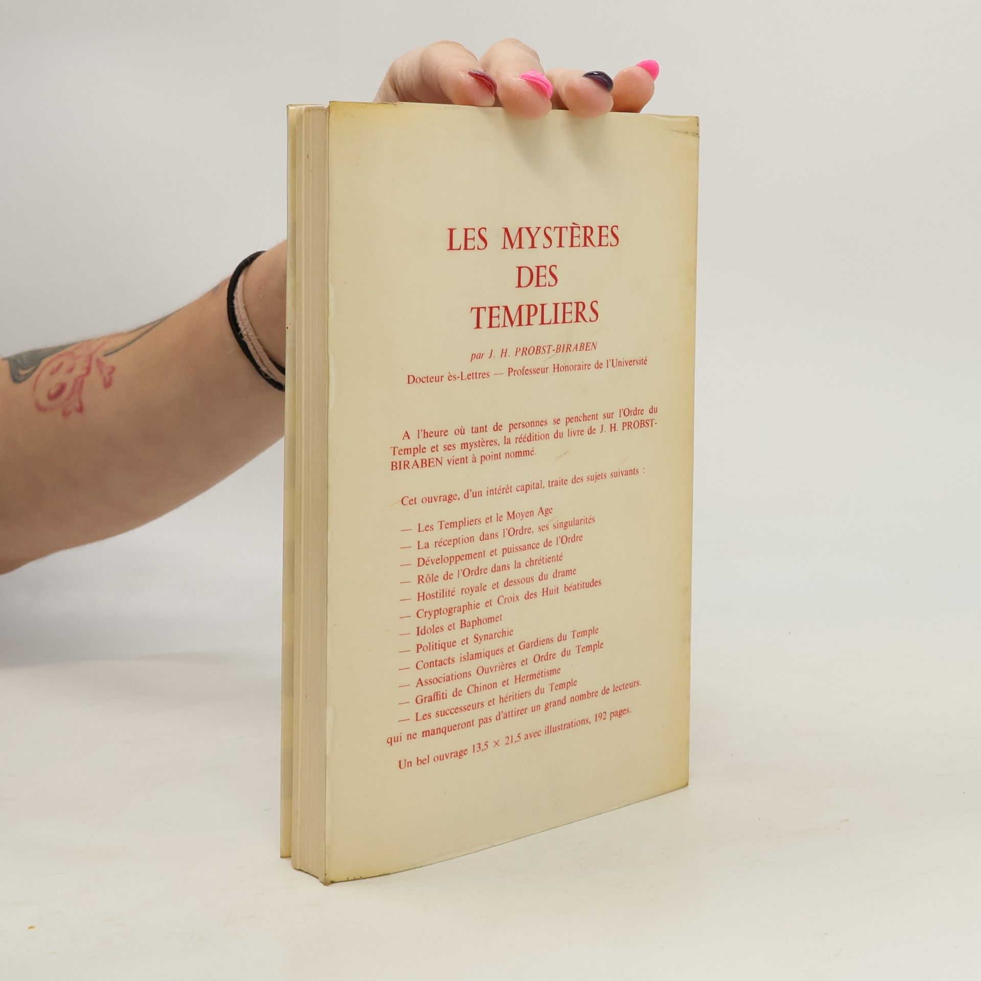 J. H. Probst Biraben Les Mystères des Templiers