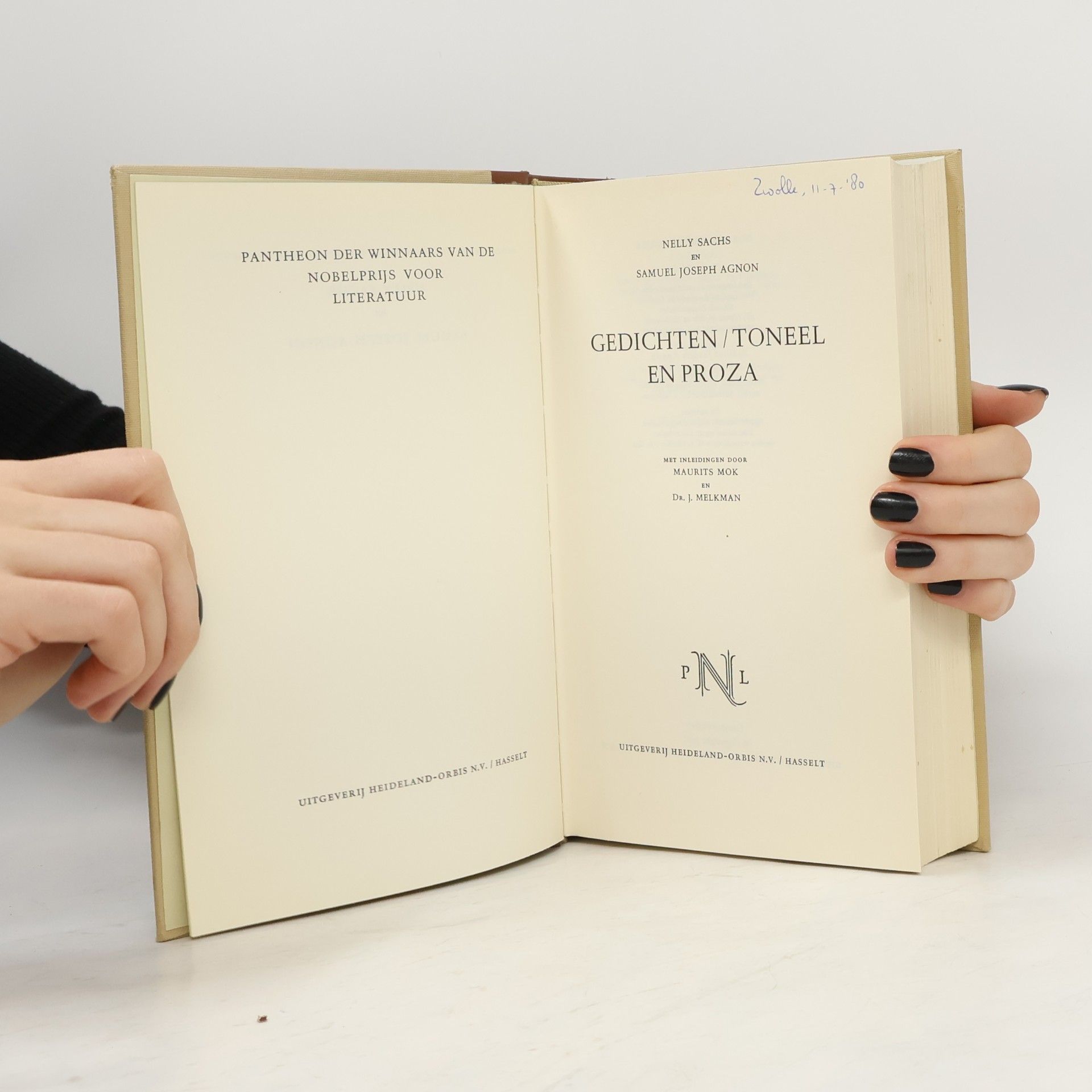 Nelly Sachs Nelly Sachs + S. J. Agnon