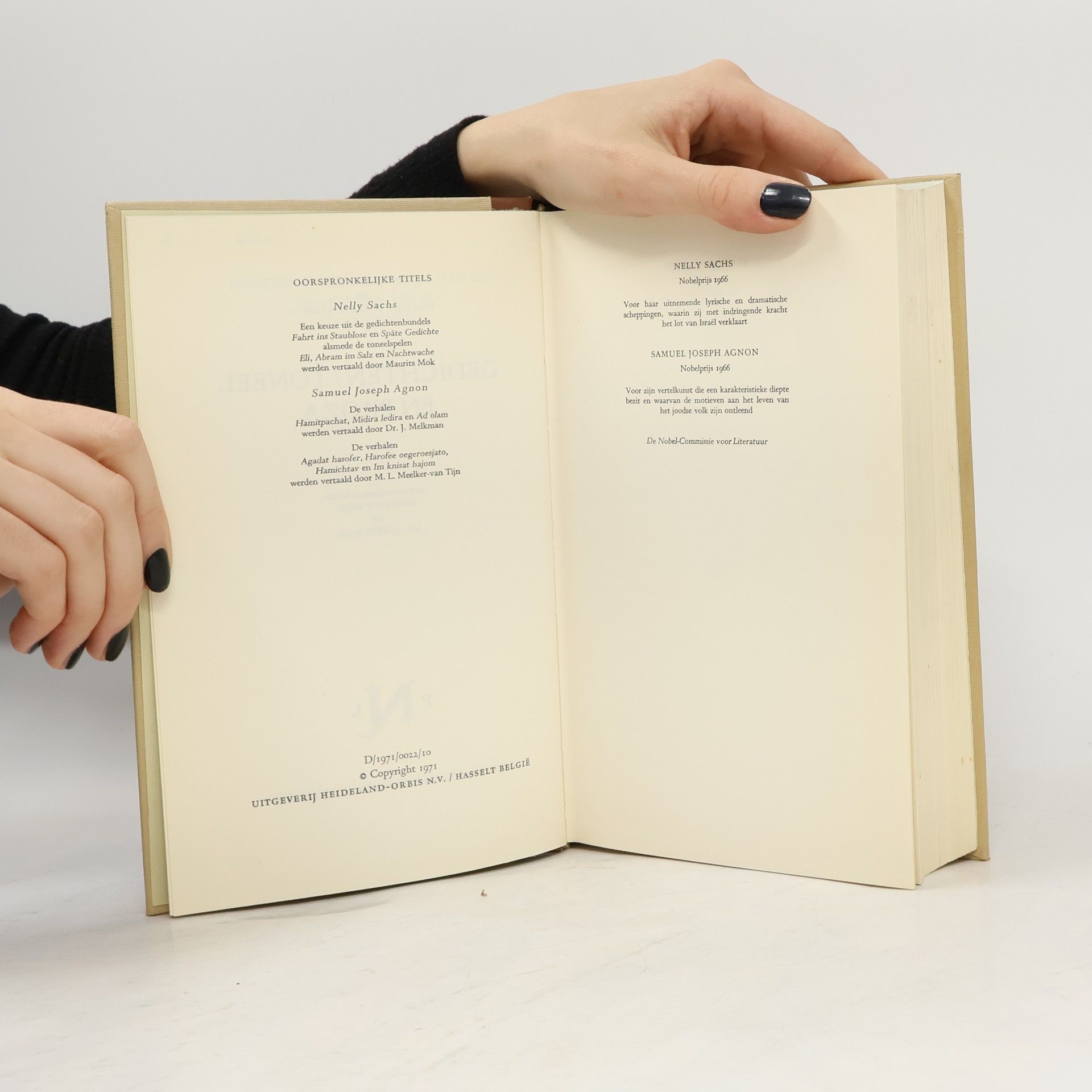 Nelly Sachs Nelly Sachs + S. J. Agnon