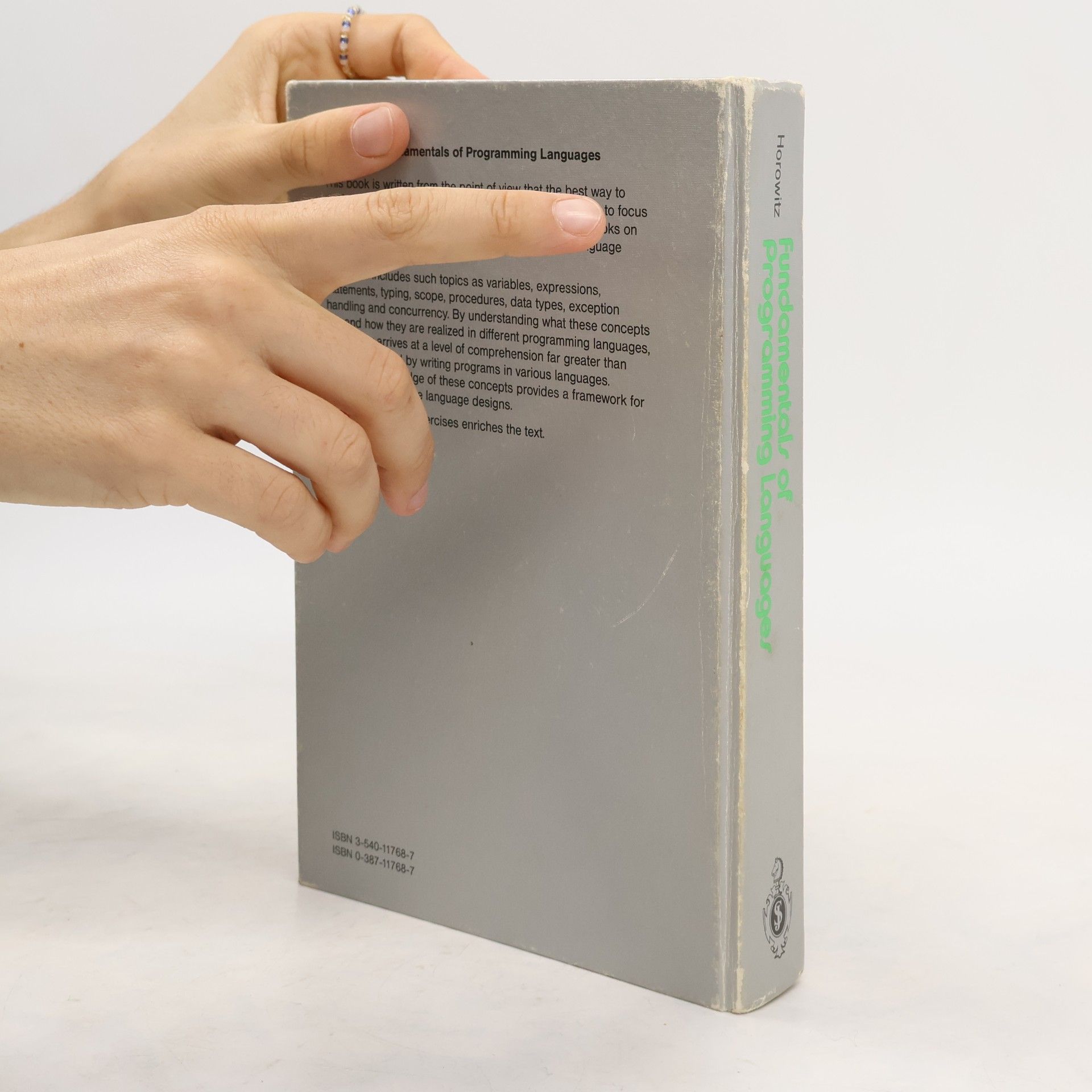 Ellis Horowitz Fundamentals of Programming Languages