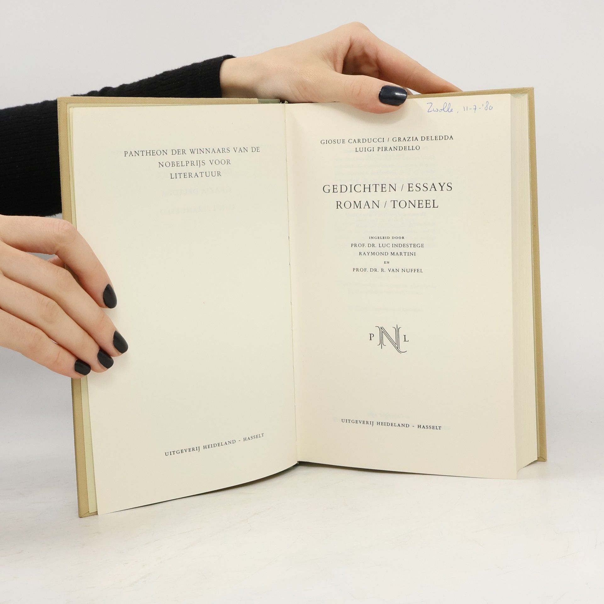 Giosue Carducci Pantheon der Nobelprijswinnaars Literatuur