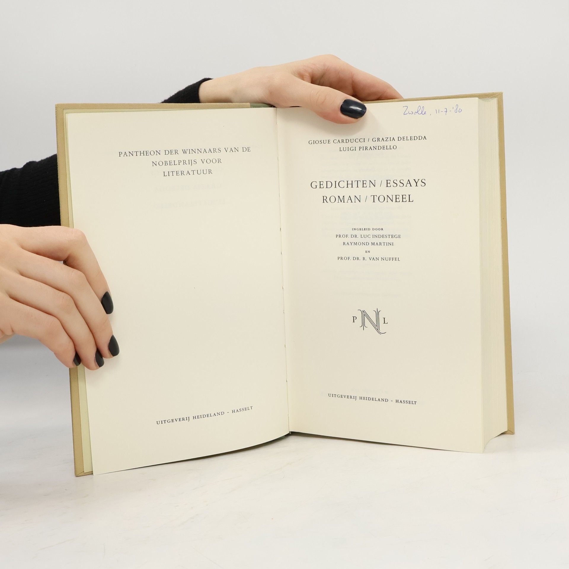 Giosue Carducci Pantheon der Nobelprijswinnaars Literatuur