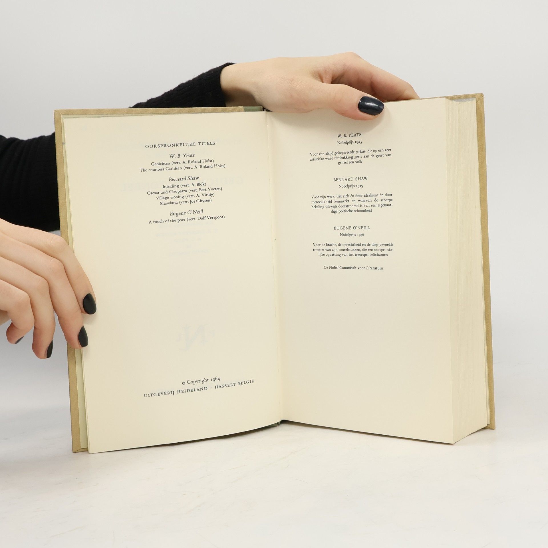 William Butler Yeats Pantheon der Nobelprijswinnaars Literatuur