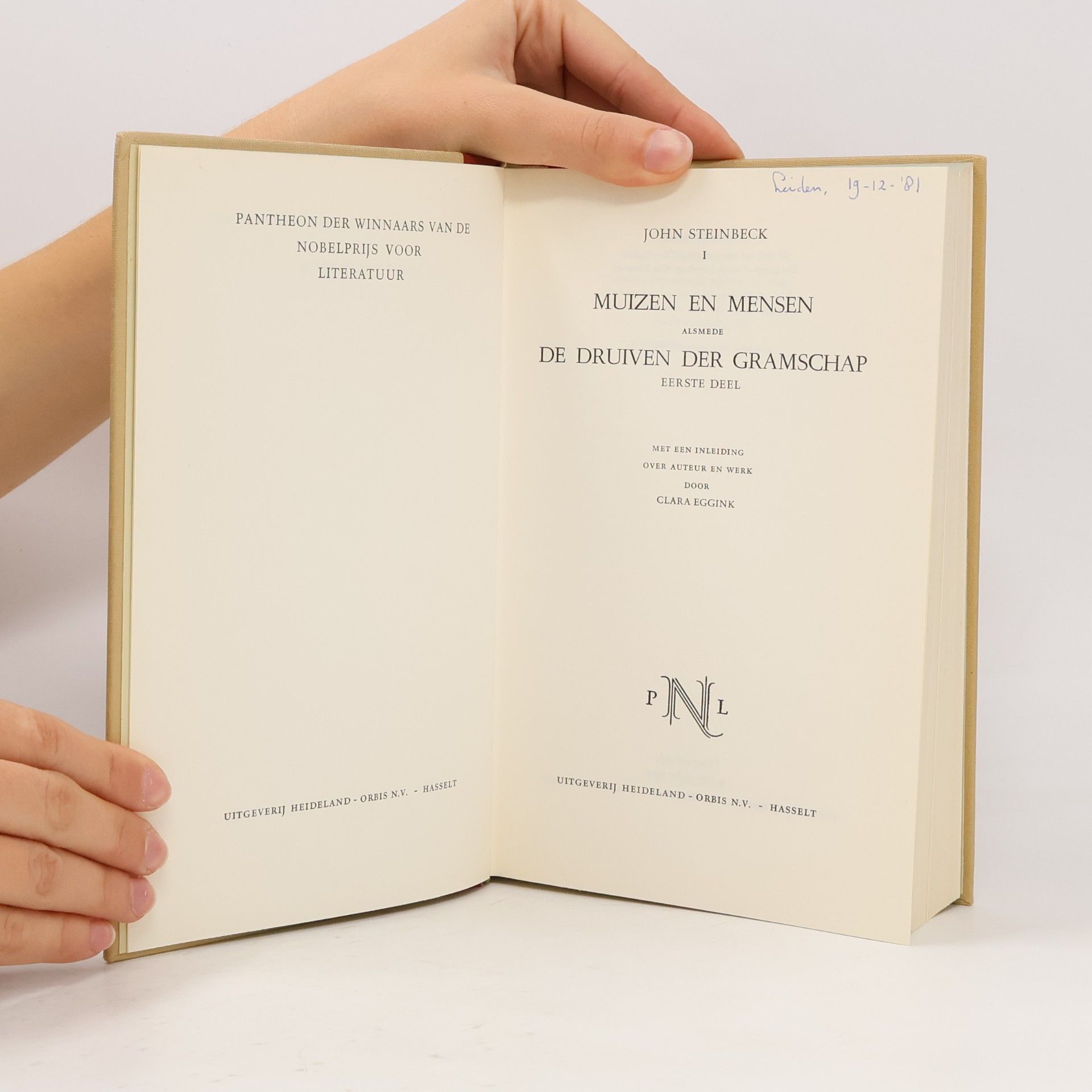 John Steinbeck Muizen en mensen. De druiven der gramschap. Eerste Deel