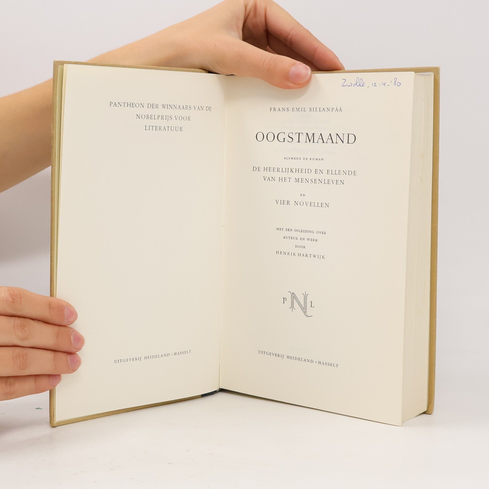 F.E. Sillanpää Pantheon der Nobelprijswinnaars Literatuur